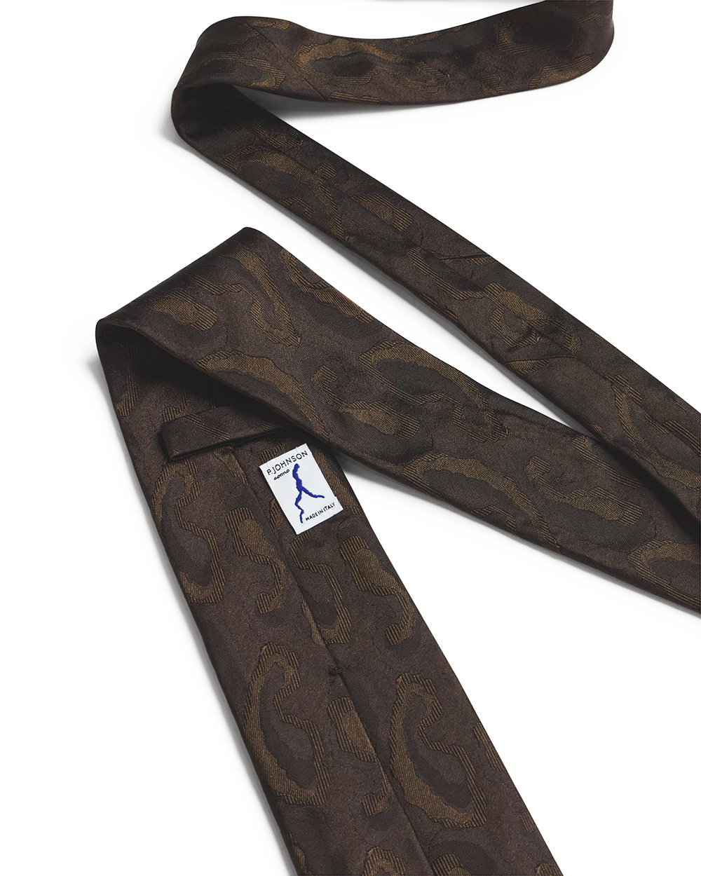 Abstract Paisley Tie - Chocolate - Image 3