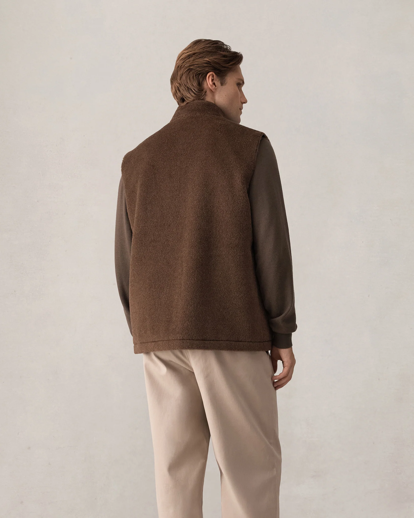 Alpaca Vest - Brown - Image 6