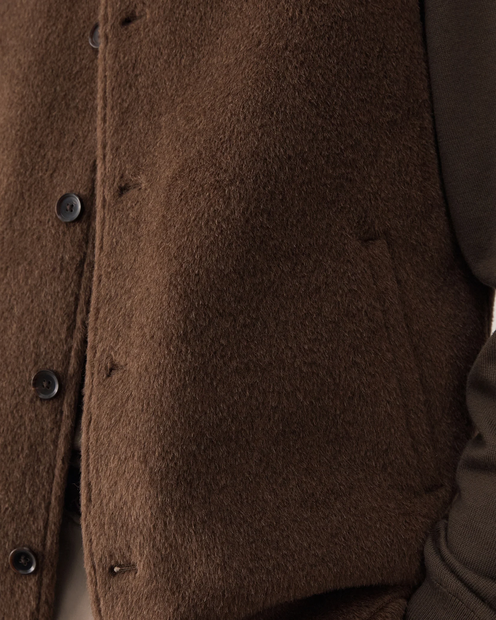 Alpaca Vest - Brown - Image 7
