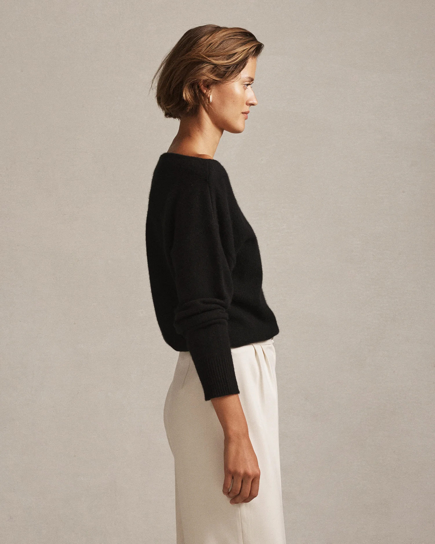 Amélie Boat Neck Sweater - Black - Image 3