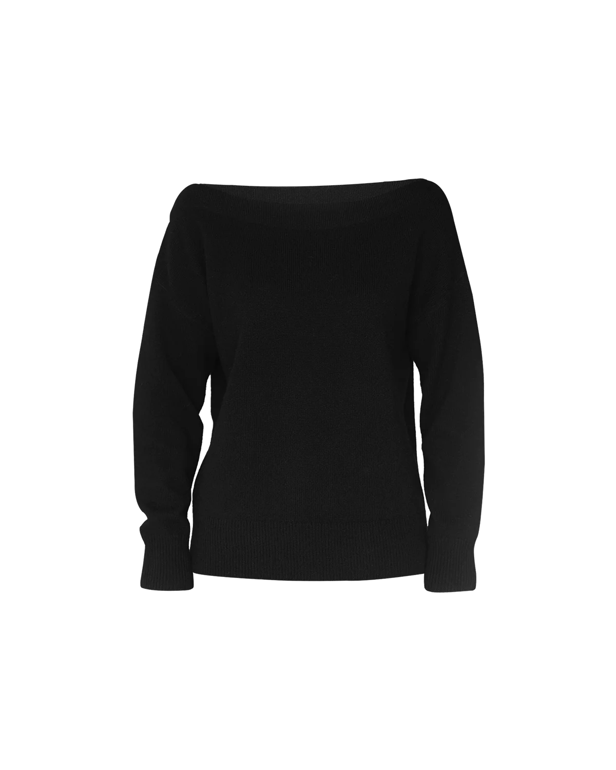 Amélie Boat Neck Sweater - Black - Image 5