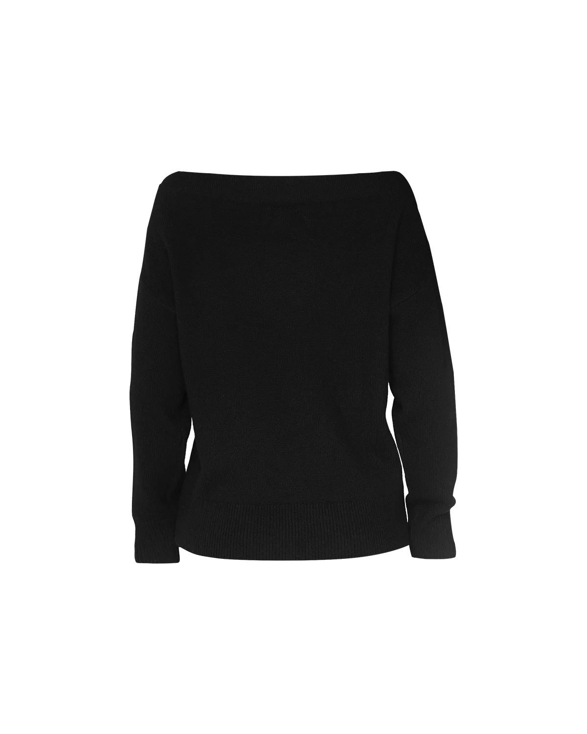 Amélie Boat Neck Sweater - Black - Image 6