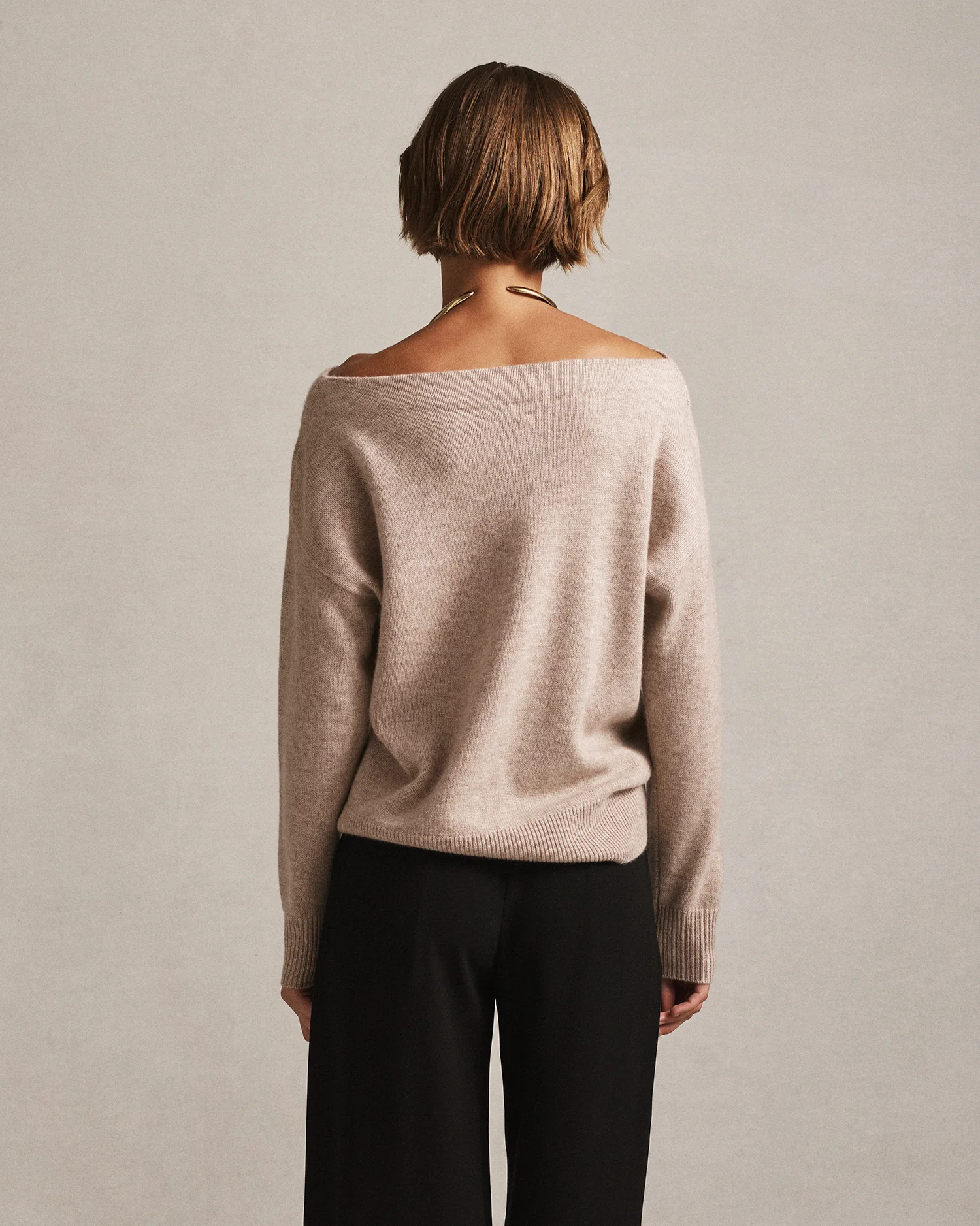 Amélie Boat Neck Sweater - Oat - Image 4