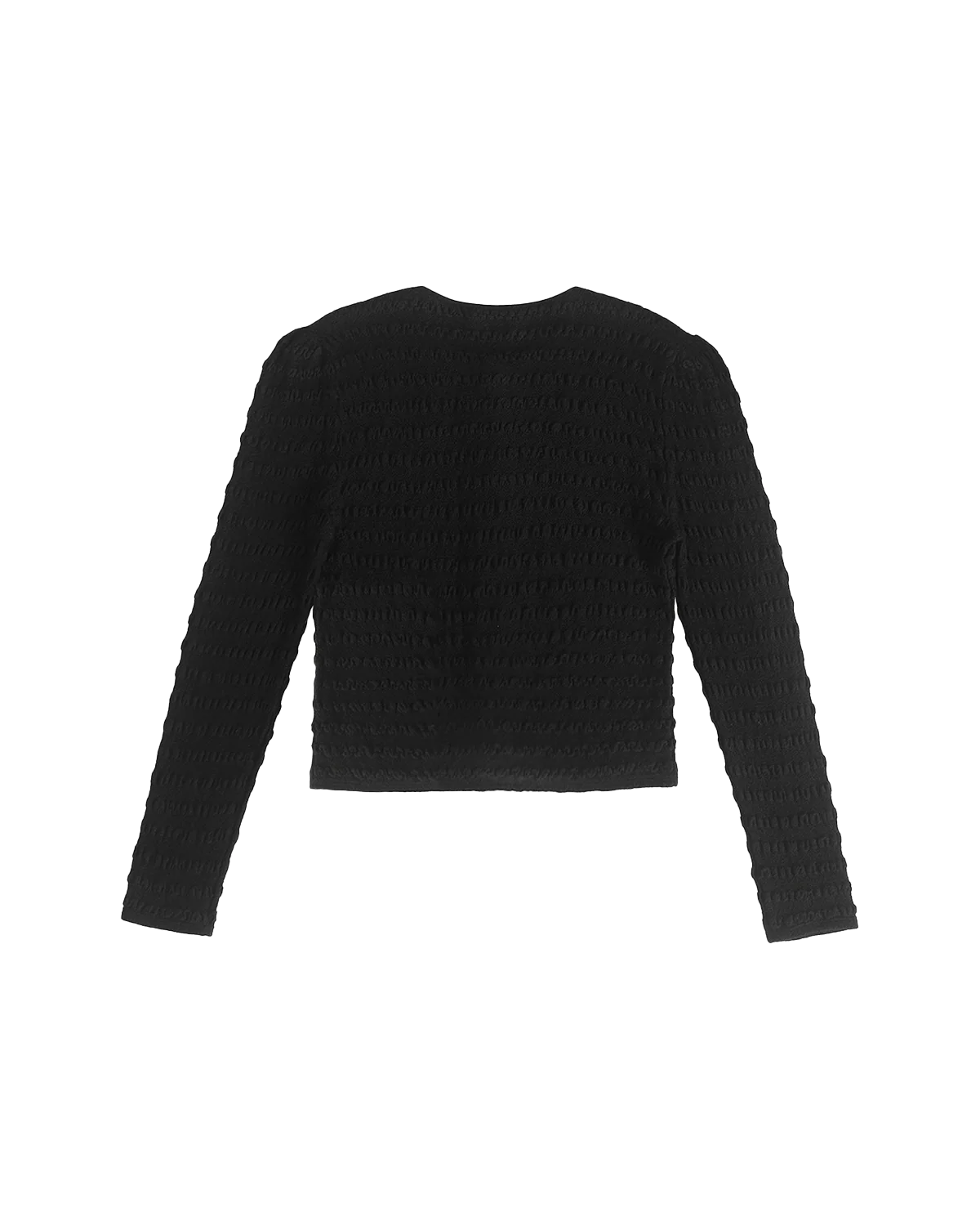 Annie Seersucker Cardigan - Black - Image 6
