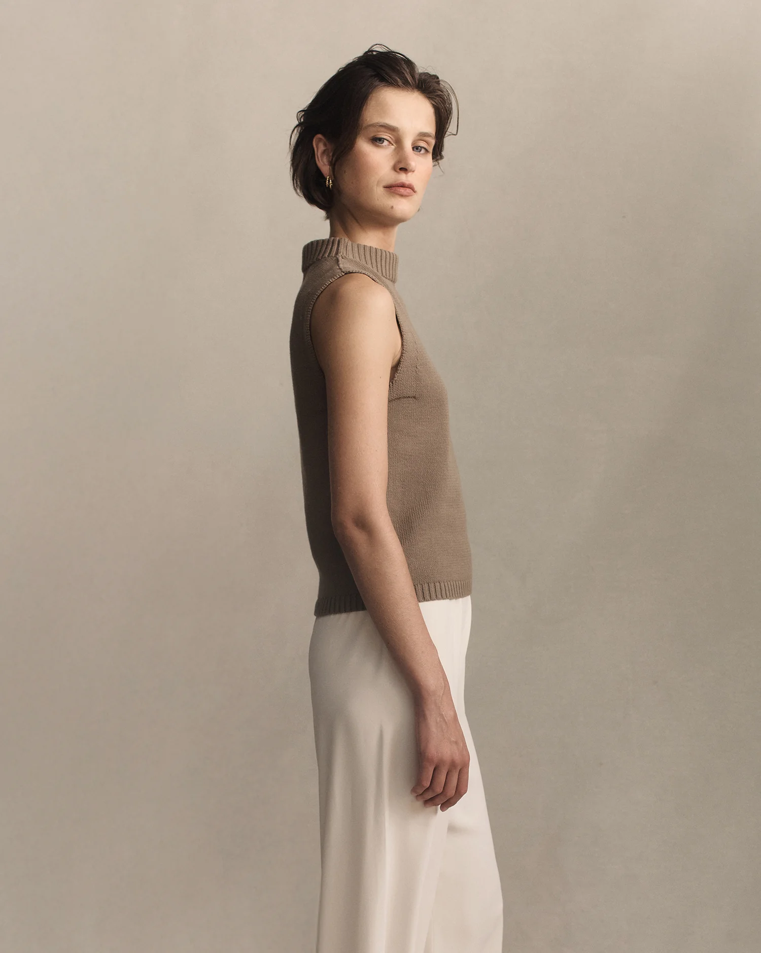 Annie Top - Taupe - Image 3