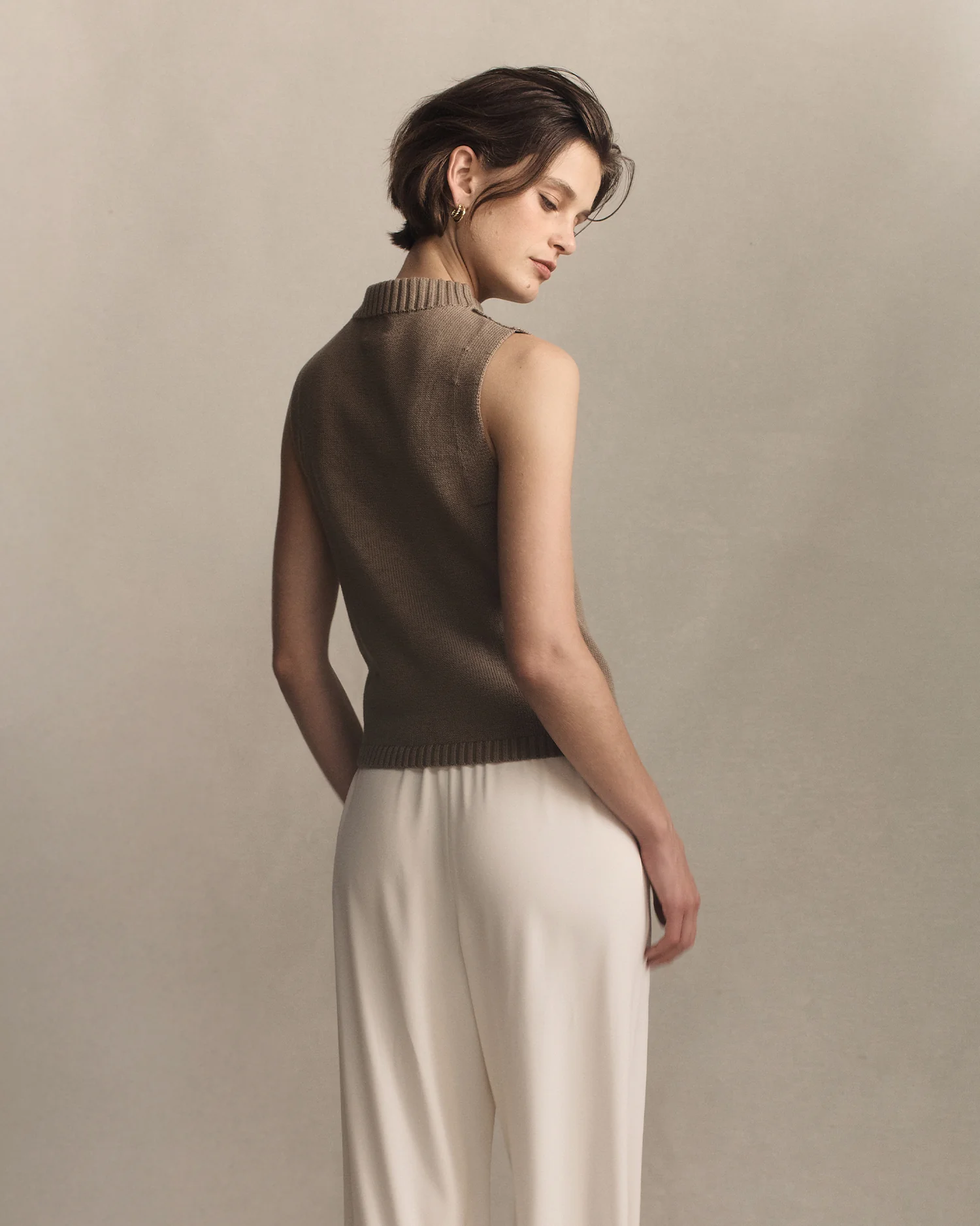 Annie Top - Taupe - Image 5