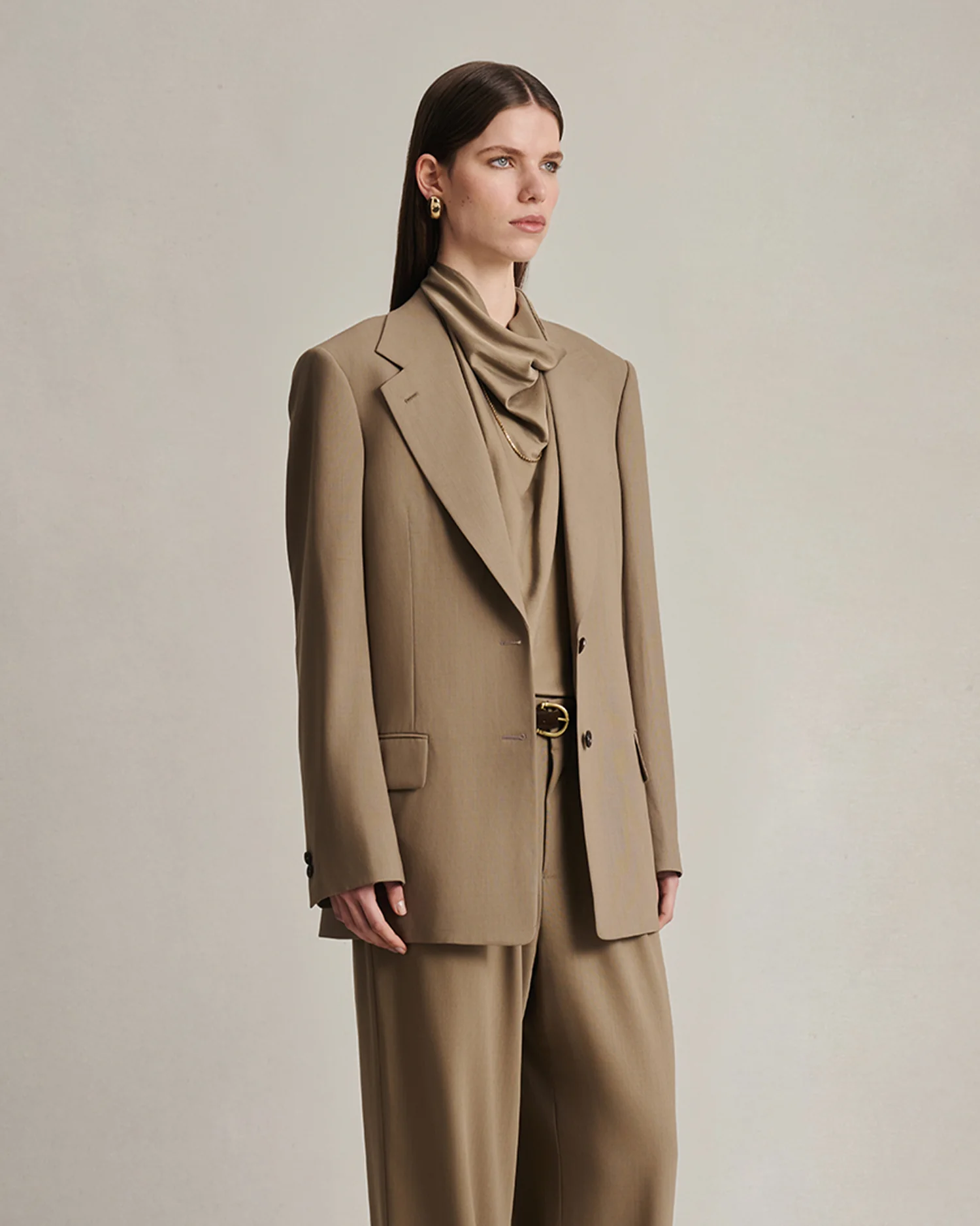 Ava Blazer - Taupe - Image 3