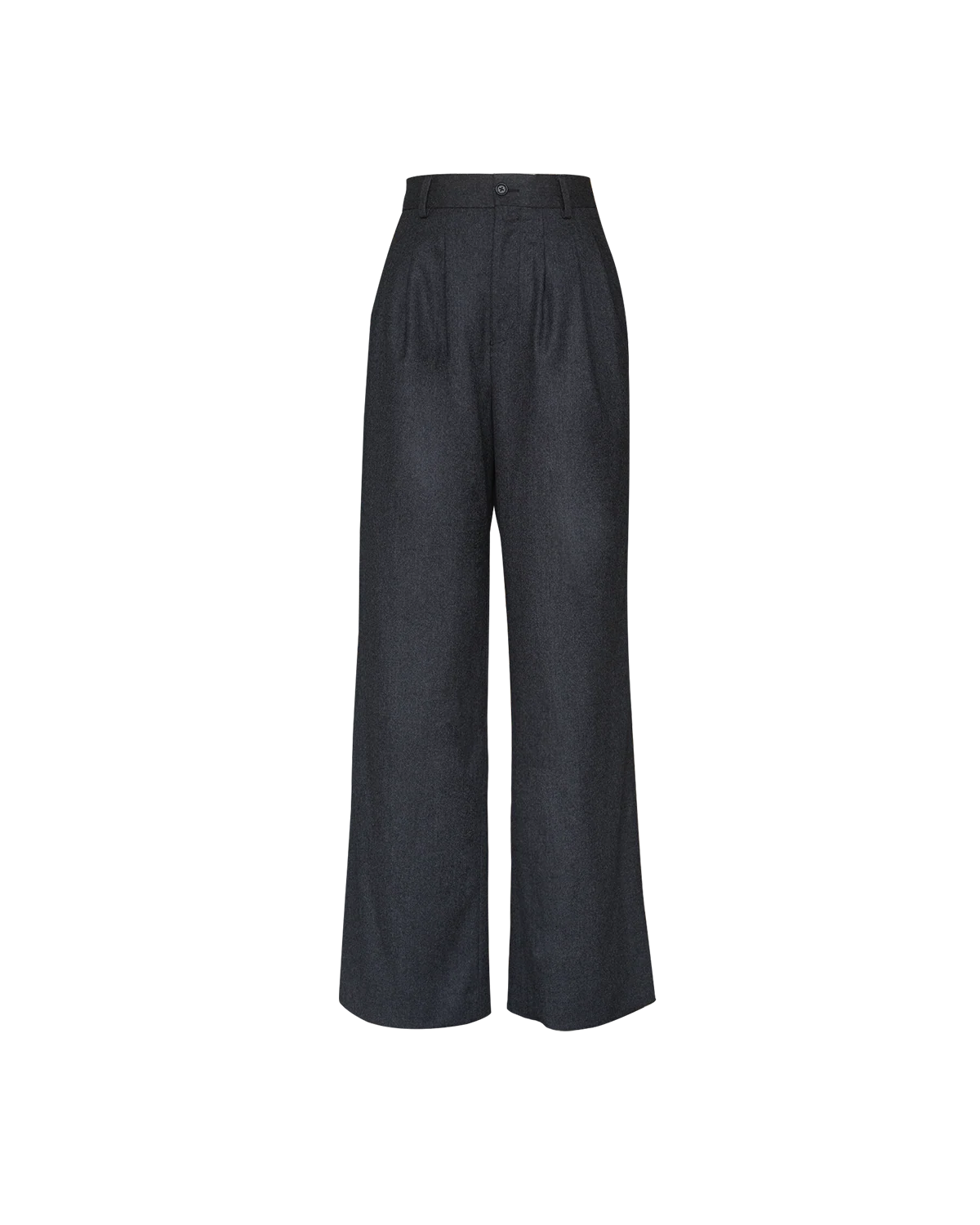 Ava Pleated Trouser - Dark Grey - Image 5