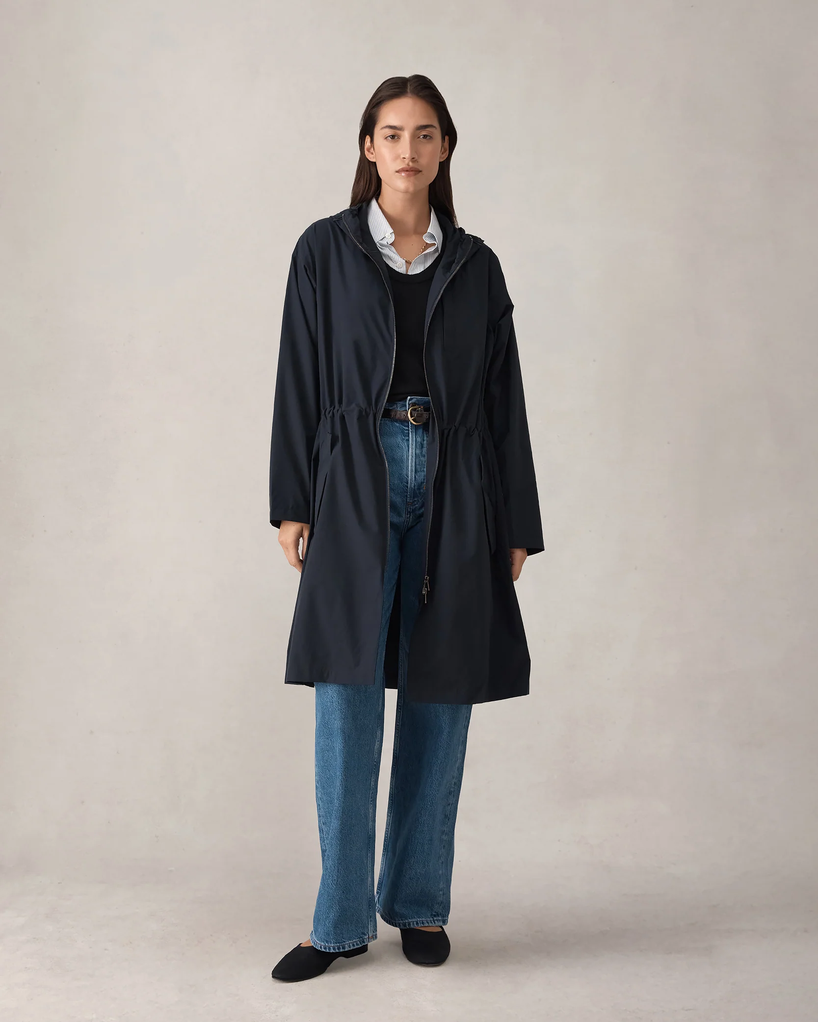 Bez Femme Rain Mac - Navy - Image 4