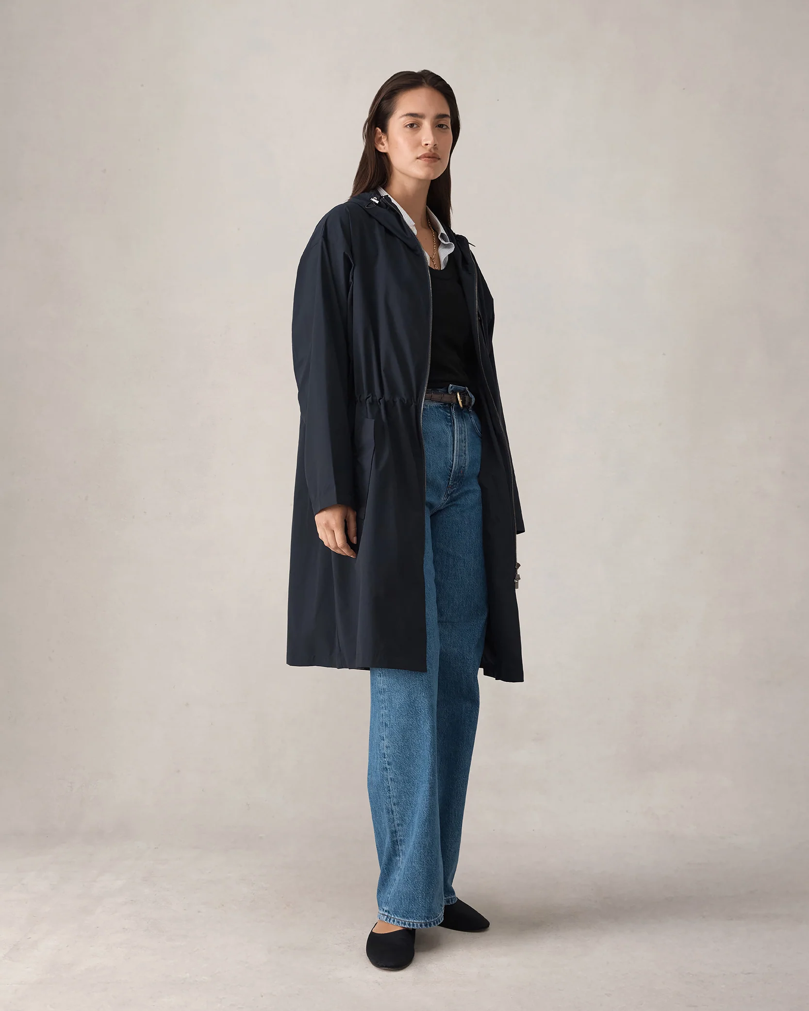Bez Femme Rain Mac - Navy - Image 5