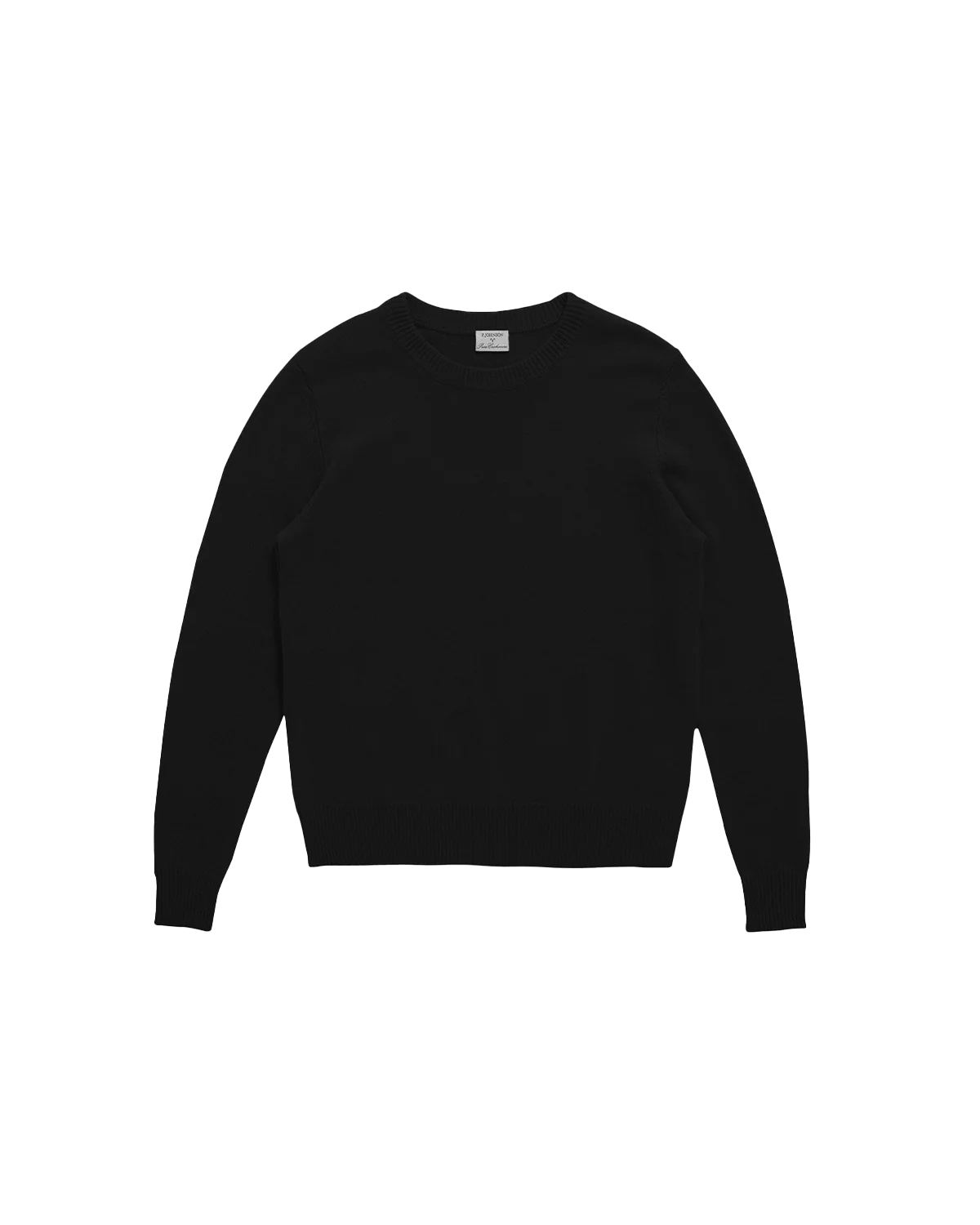 Cashmere Crew Neck - Black - Image 4