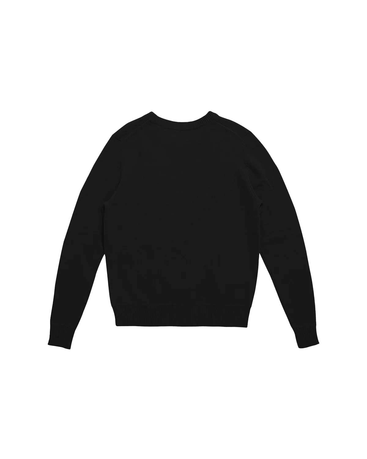 Cashmere Crew Neck - Black - Image 5