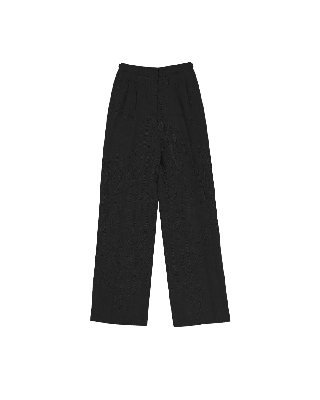 Black Herringbone Perriand Trousers - Image 5