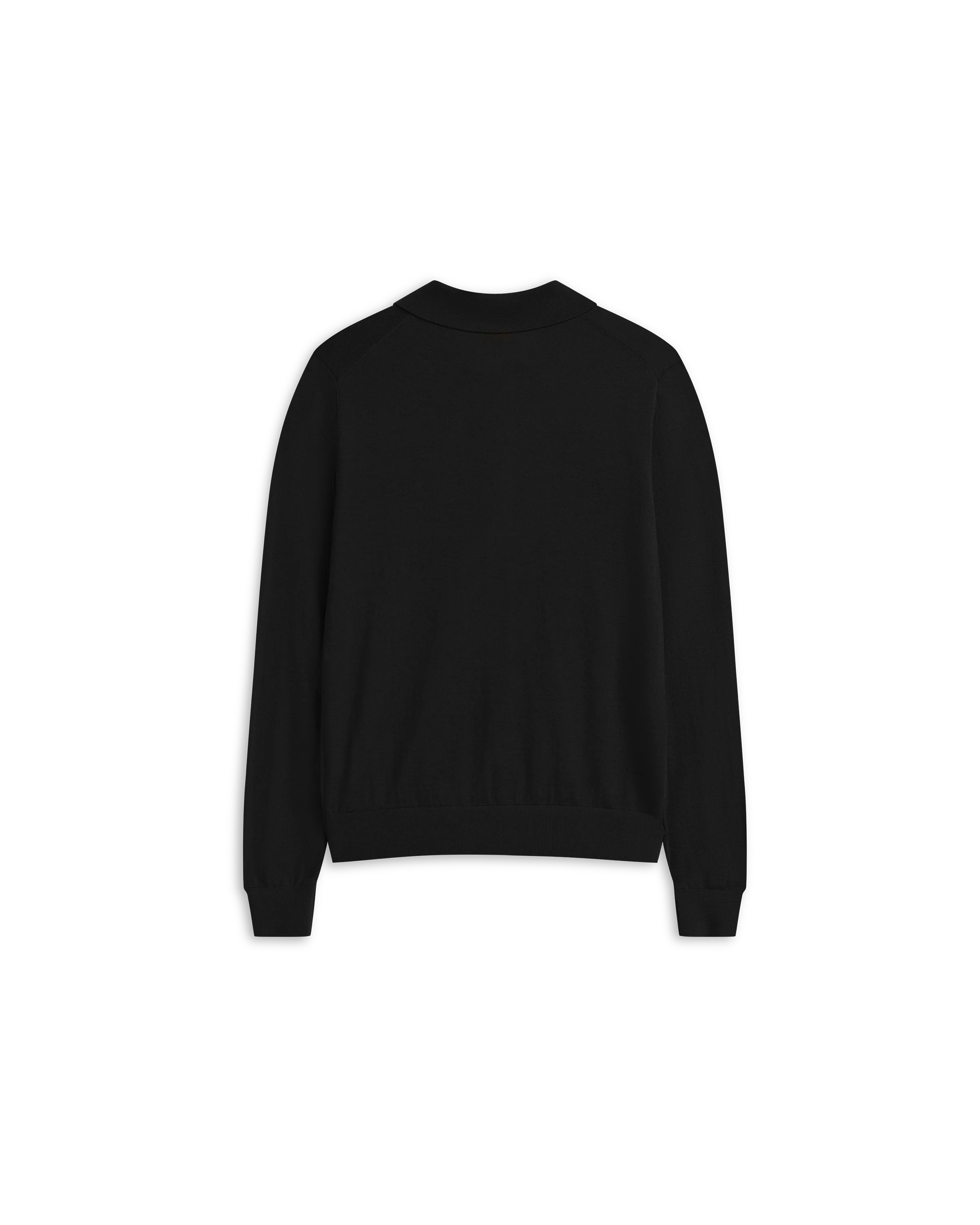 Merino Polo - Black - Image 3