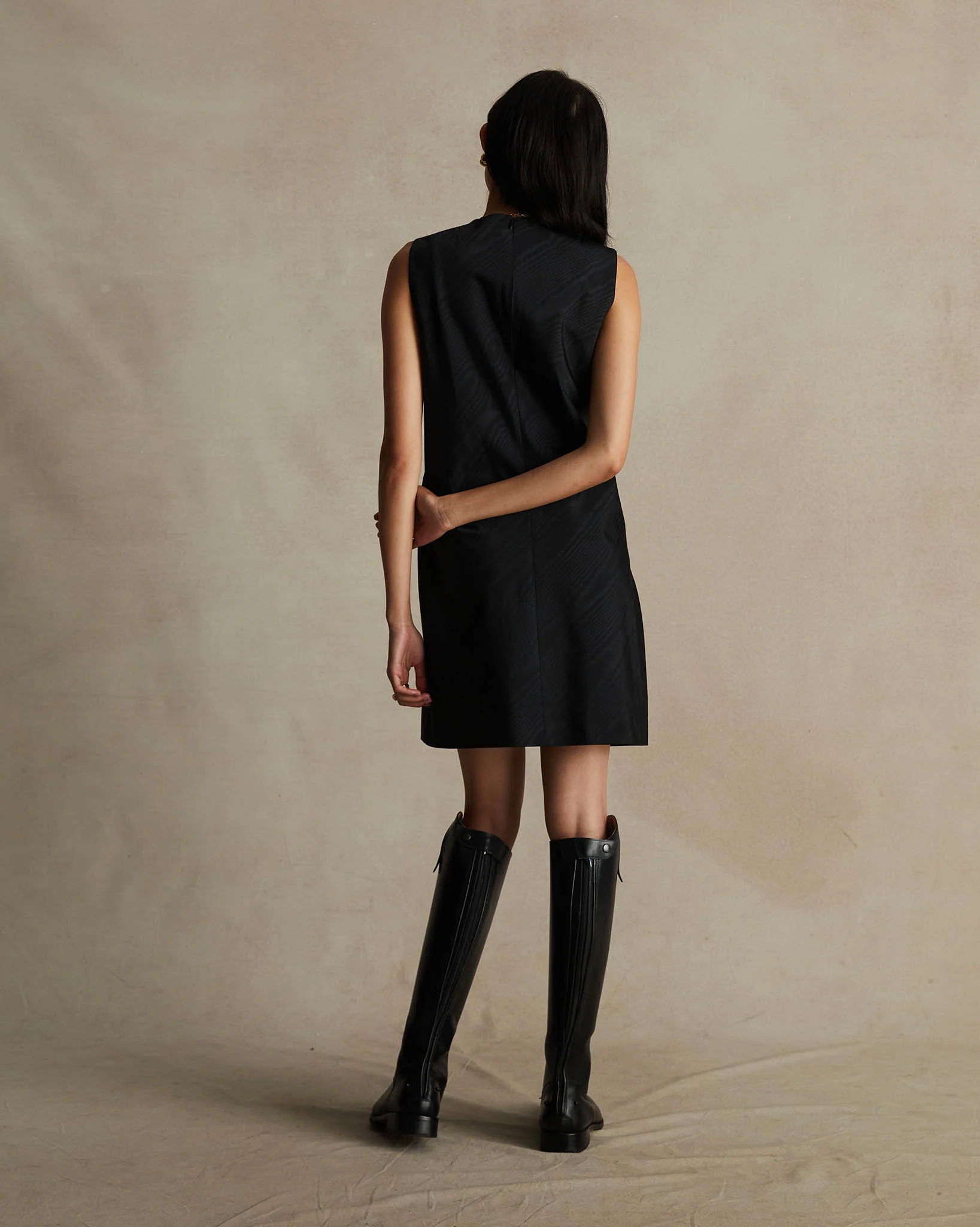 Chelsea Dress - Black Moire - Image 3