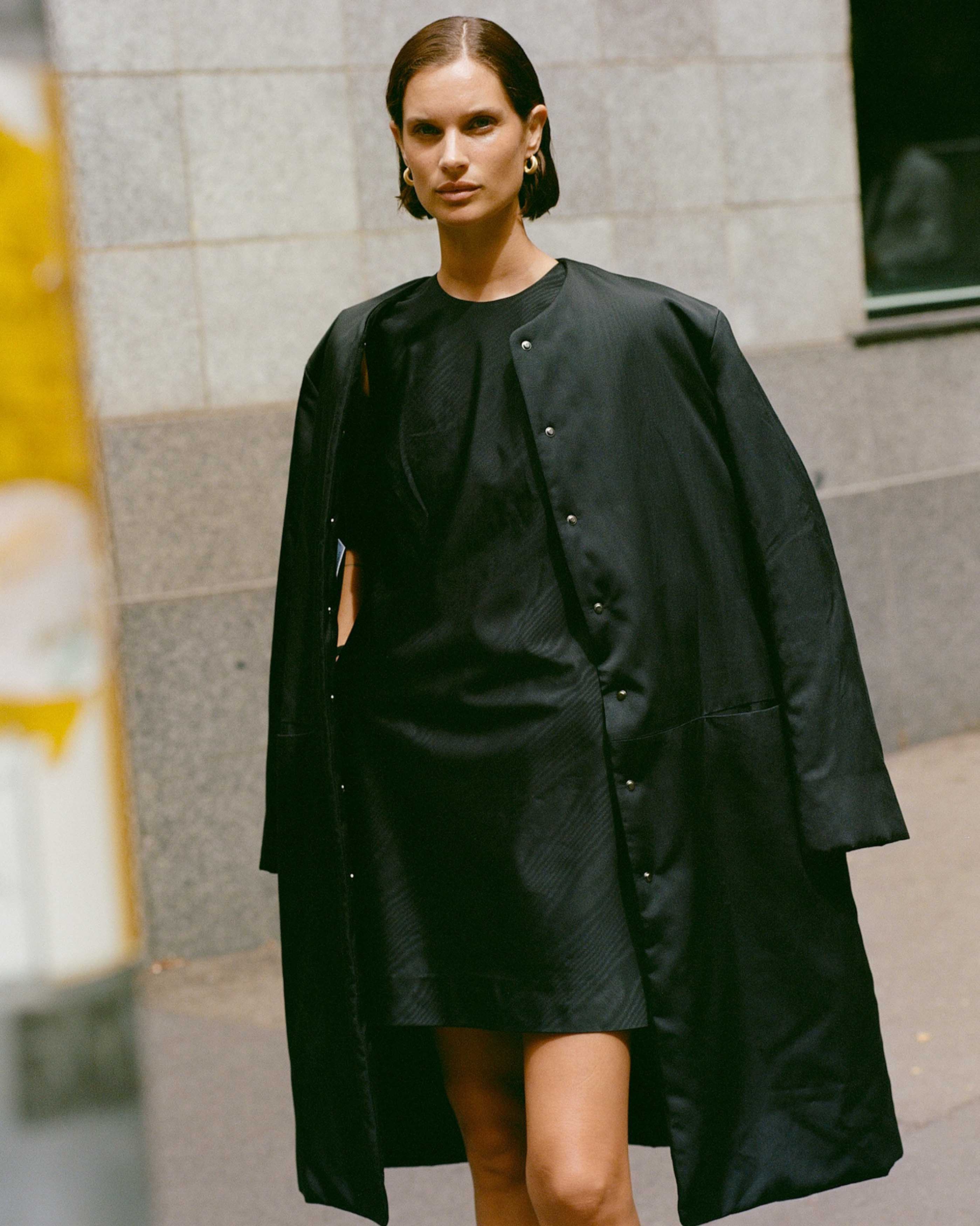 Chelsea Dress - Black Moire - Image 4