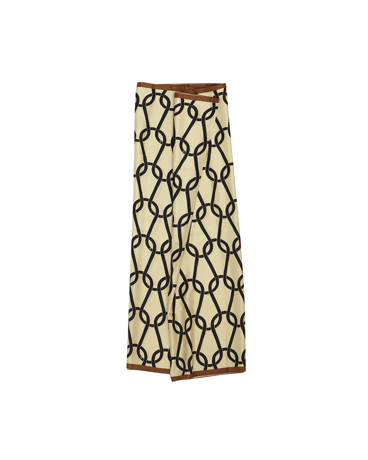 Taupe Chainmail Silk Sarong - Image 3
