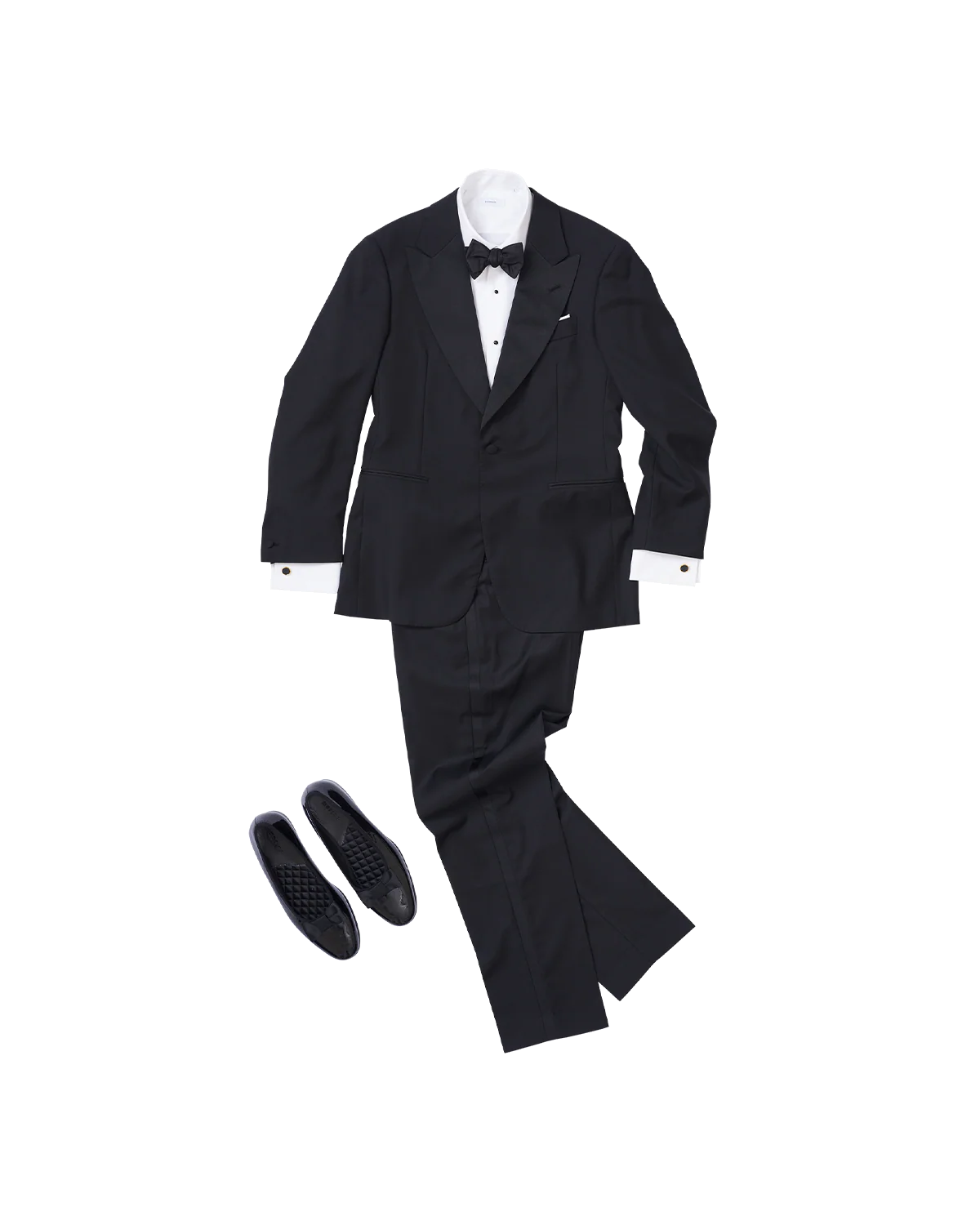 Black Peak Lapel Tuxedo Jacket - Image 5