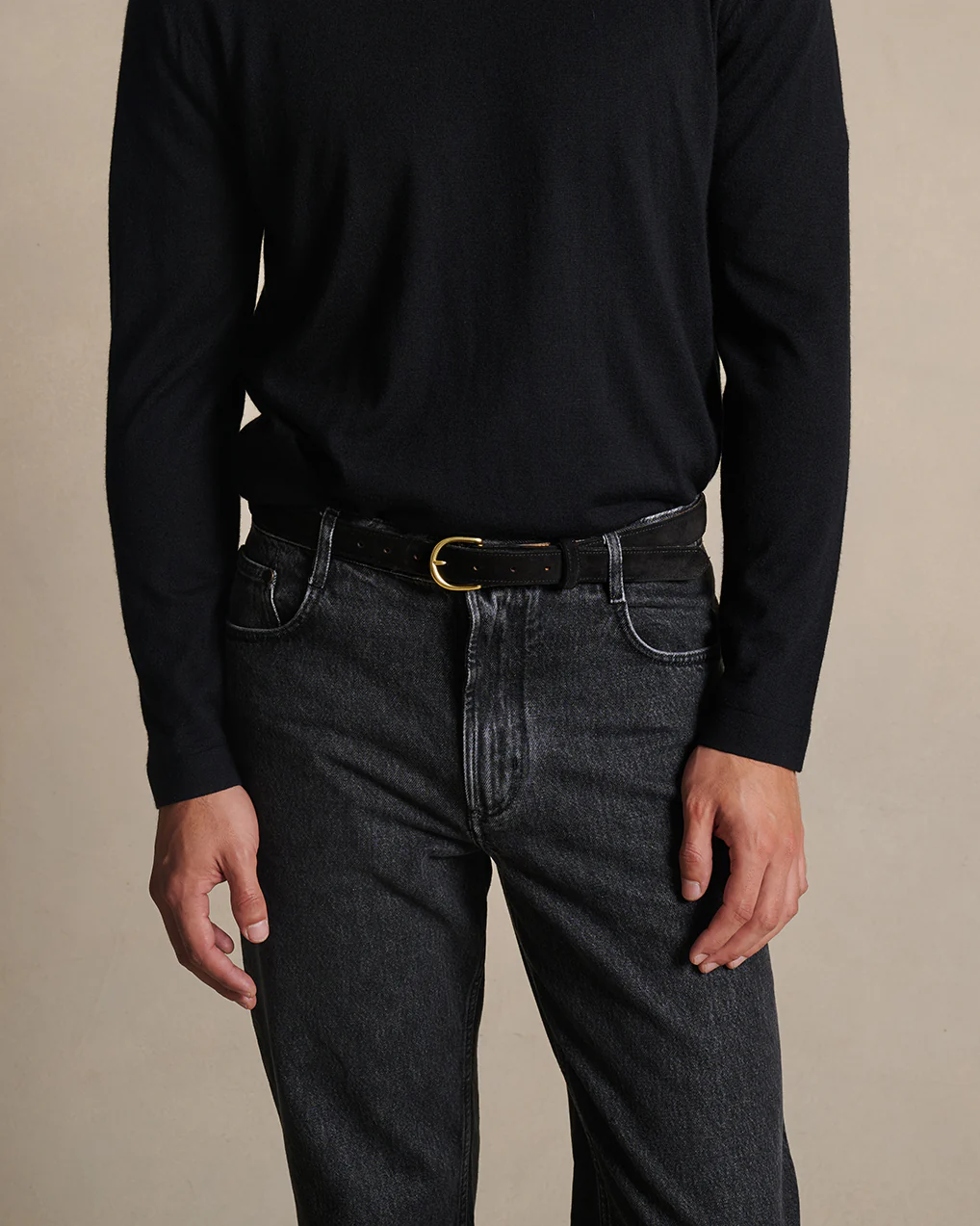Suede Belt 25mm - Black - Image 3