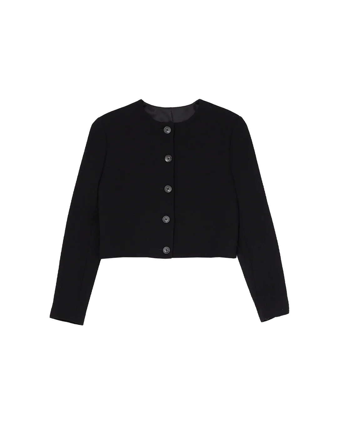 Black Crepe Corta Jacket - Image 5
