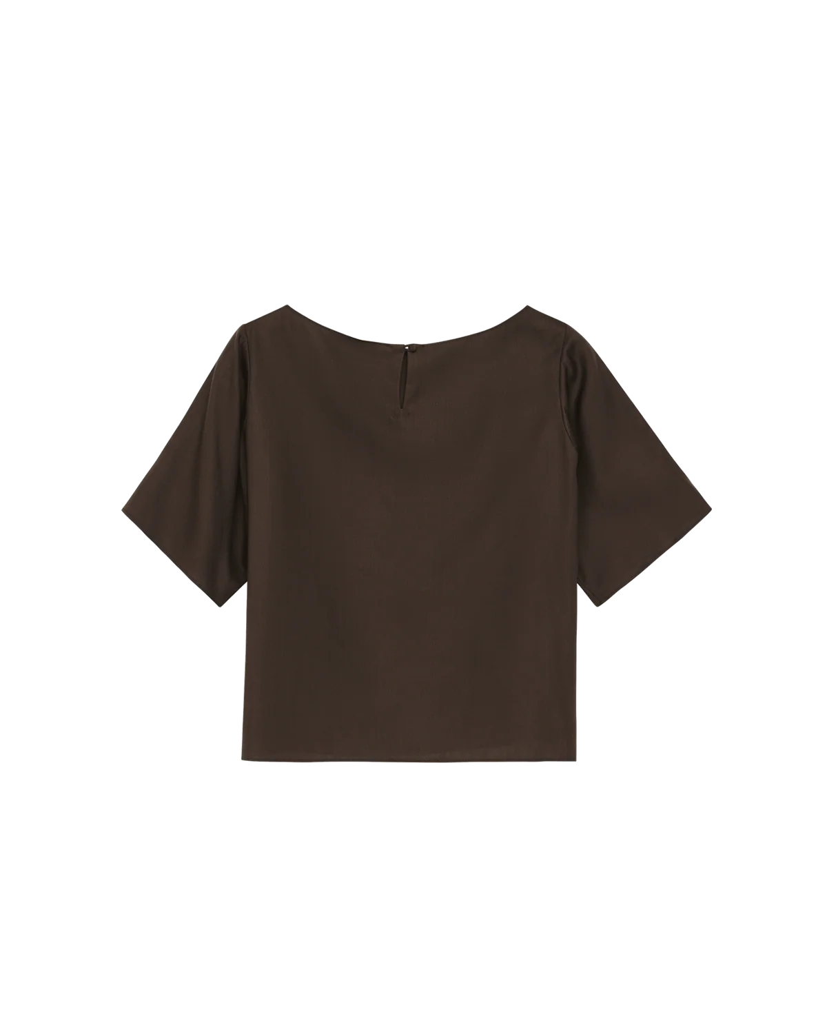 Boat Neck Top - Chocolate Dupioni - Image 8