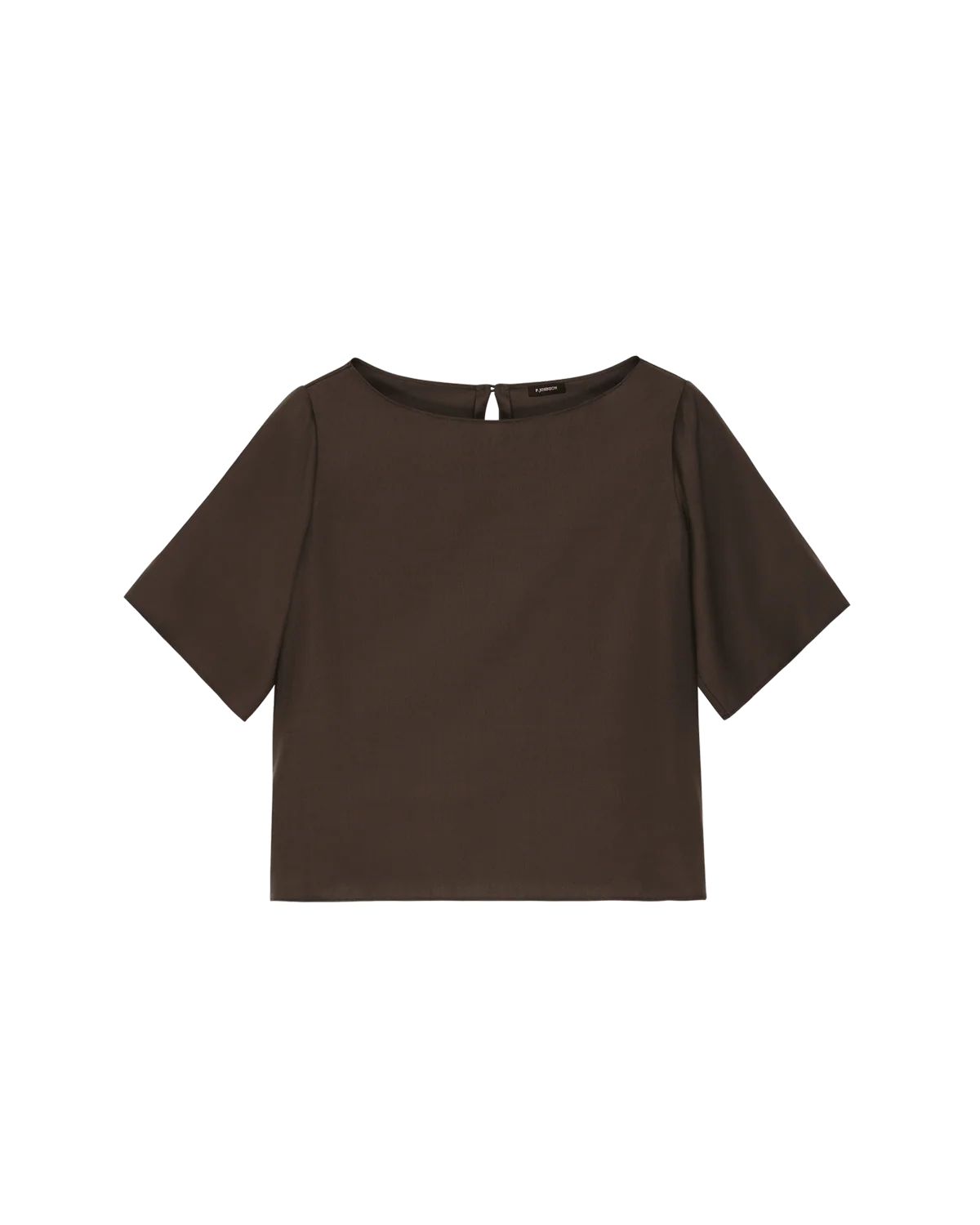 Boat Neck Top - Chocolate Dupioni - Image 9