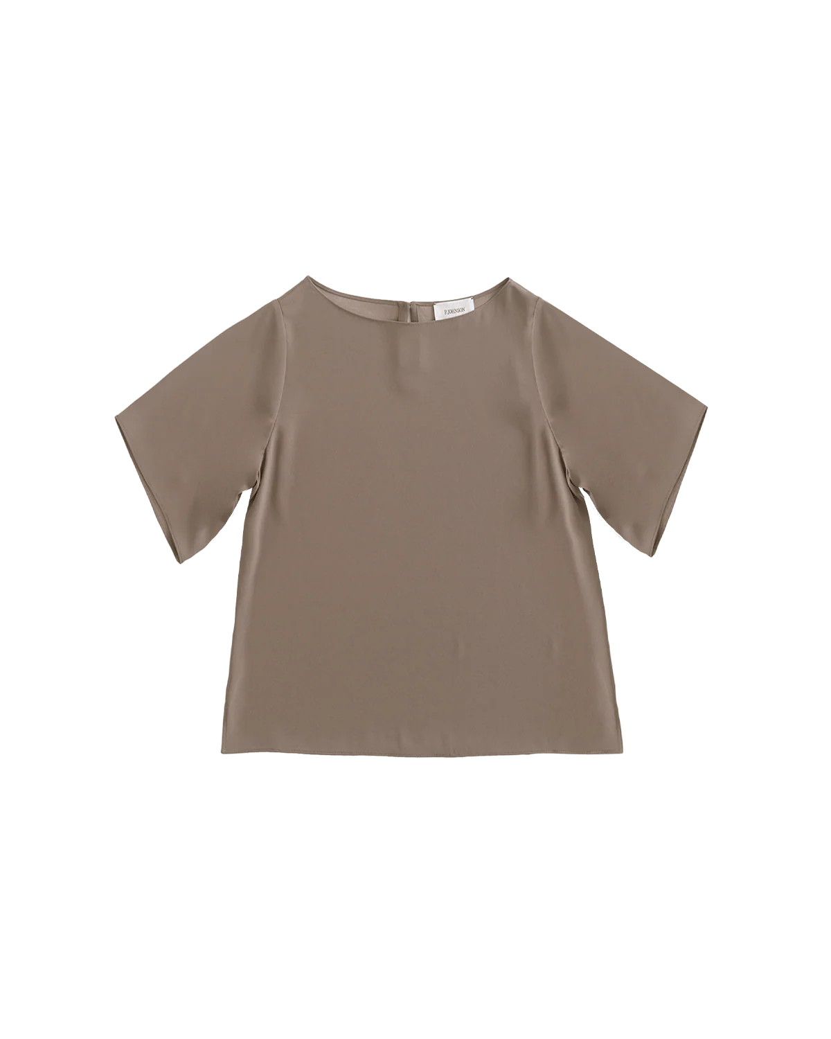 Boat Neck Top - Taupe - Image 5