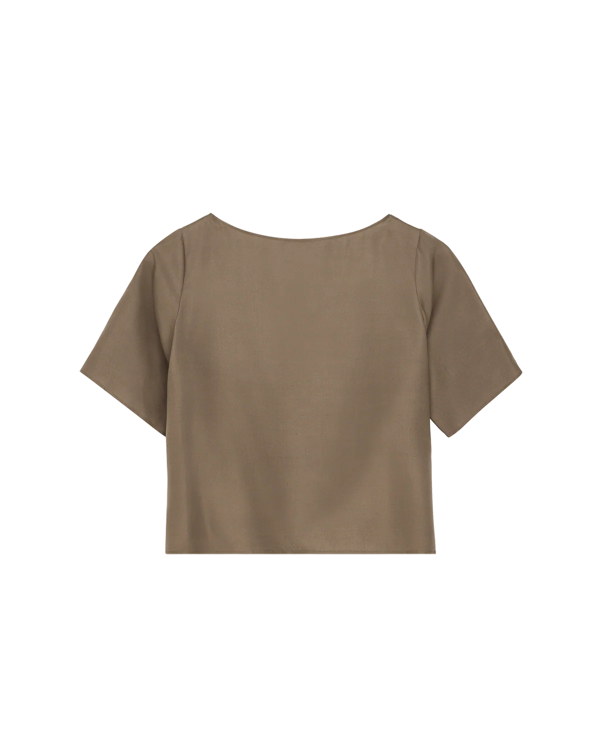 Boat Neck Top - Taupe Dupioni - Image 7