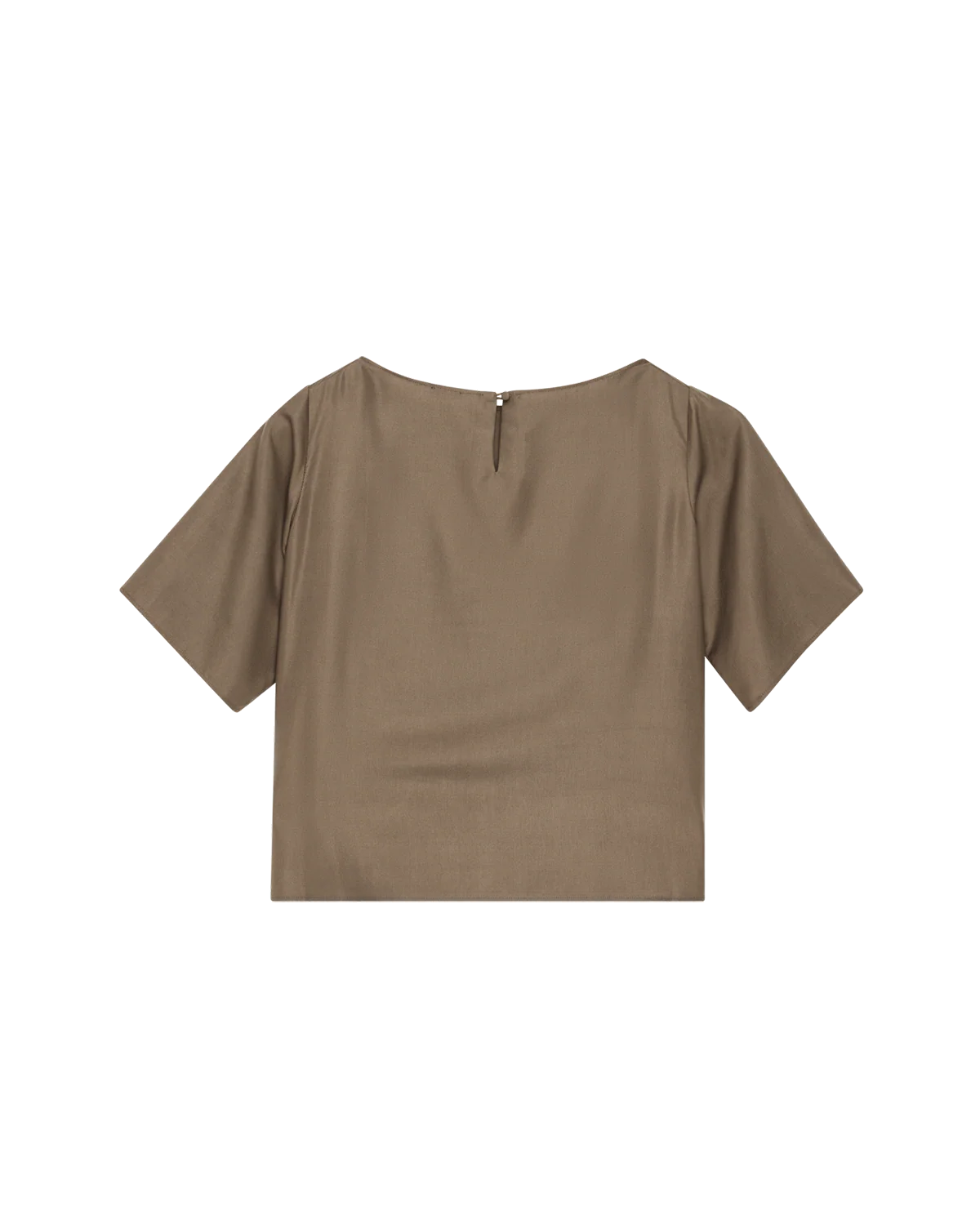Boat Neck Top - Taupe Dupioni - Image 8