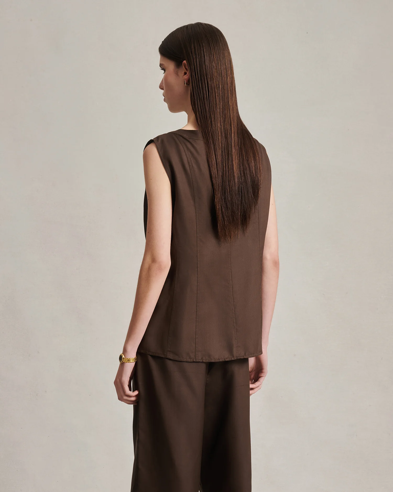 Bodice Top - Chocolate Dupioni - Image 4