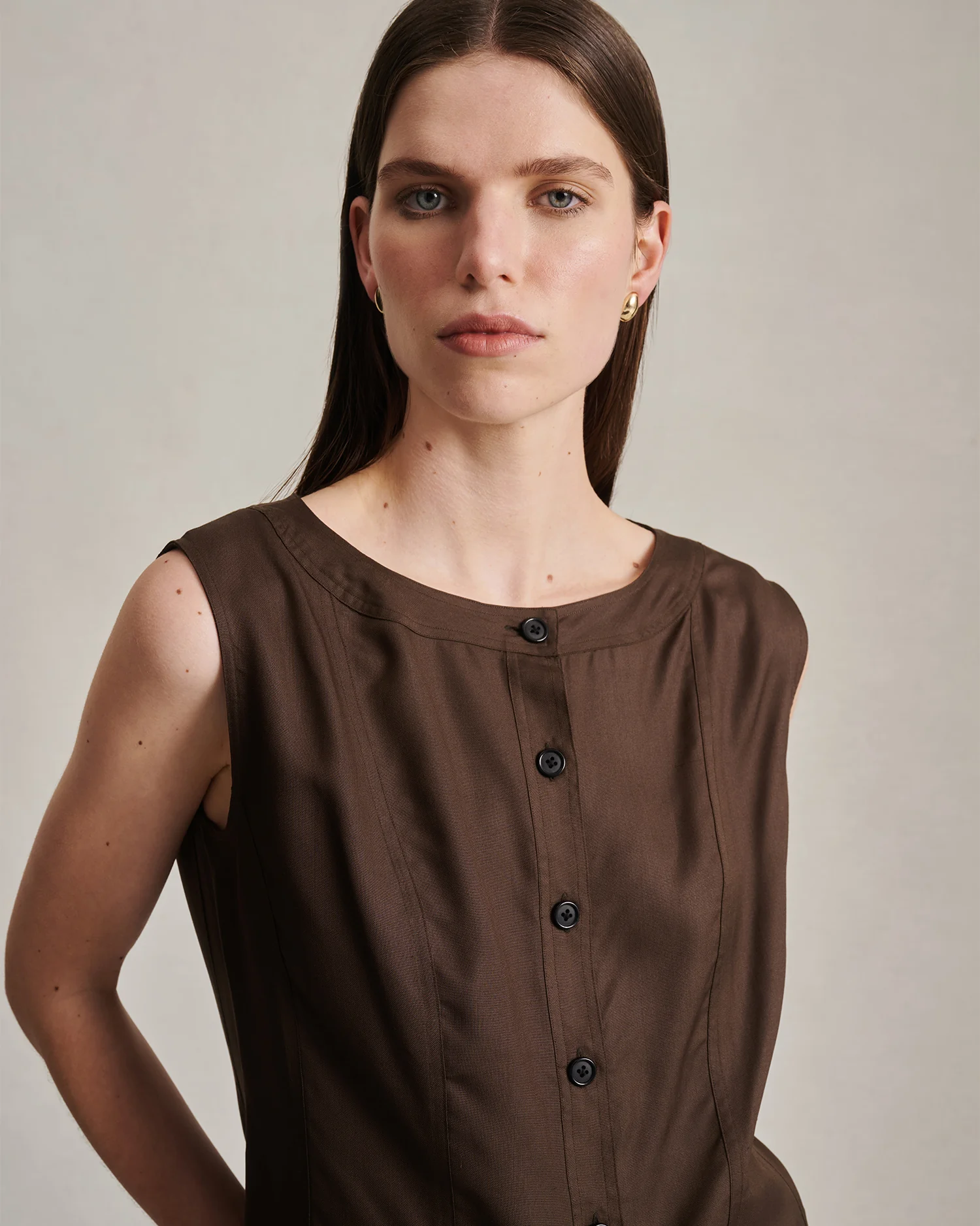 Bodice Top - Chocolate Dupioni - Image 5