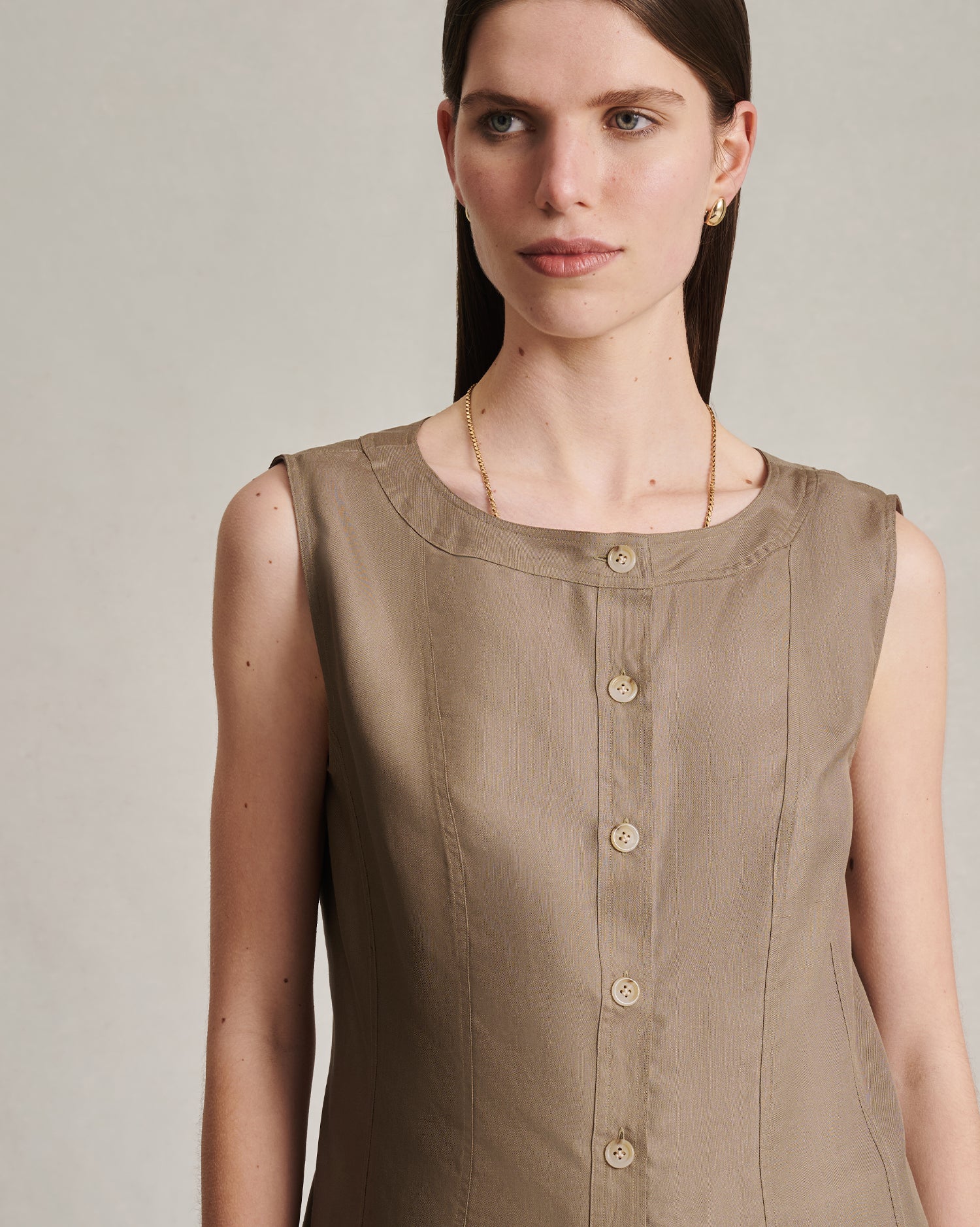 Bodice Top - Taupe Dupioni - Image 3