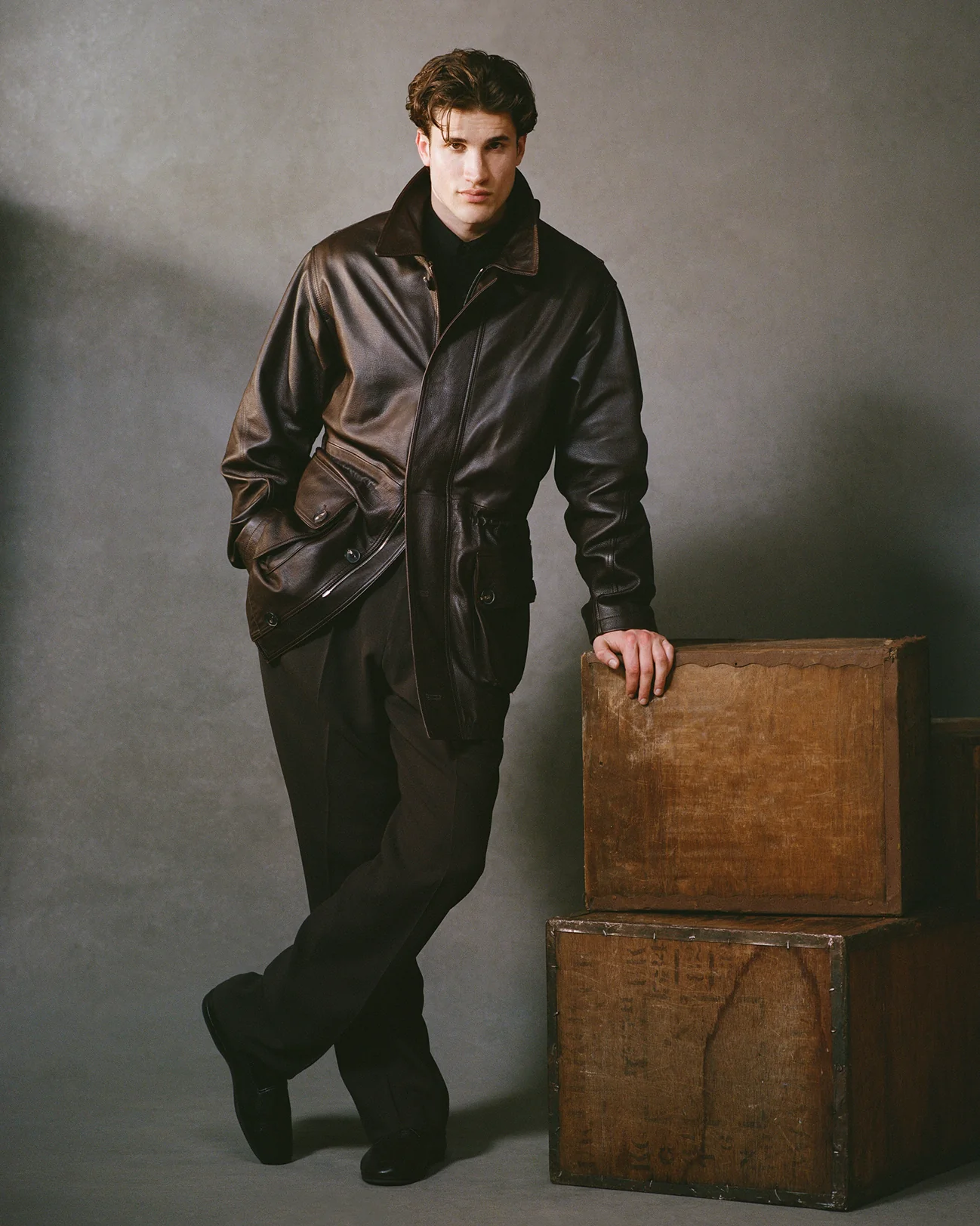 Campagna Coat - Chocolate Leather - Image 5