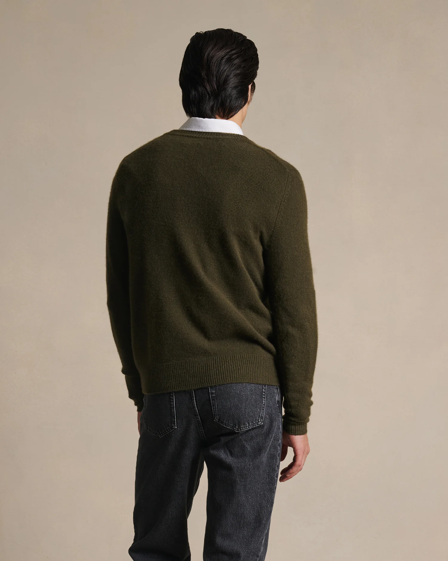 Cashmere Crew Neck - Milanese Green - Image 3