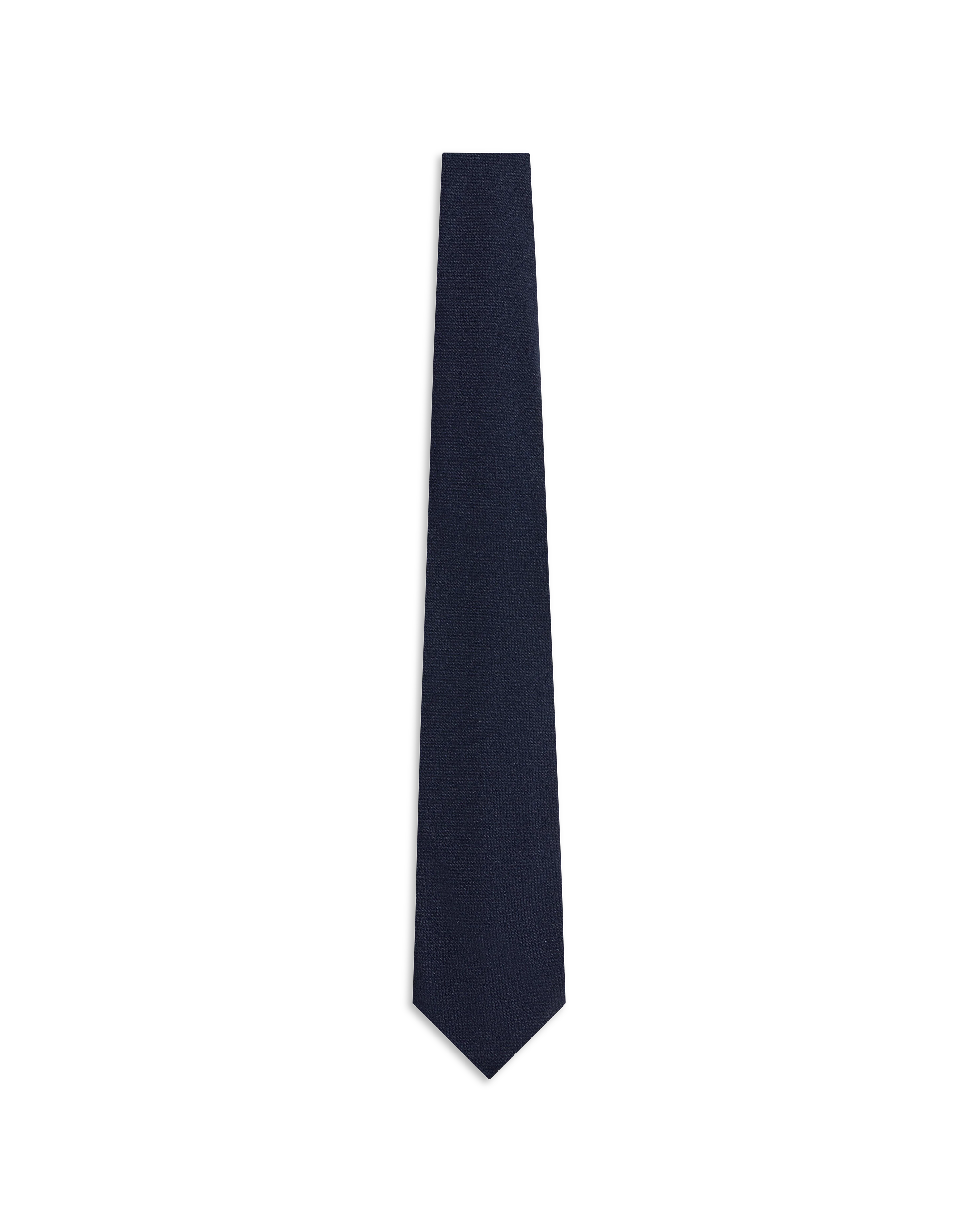 Cashmere Oxford Tie - Navy