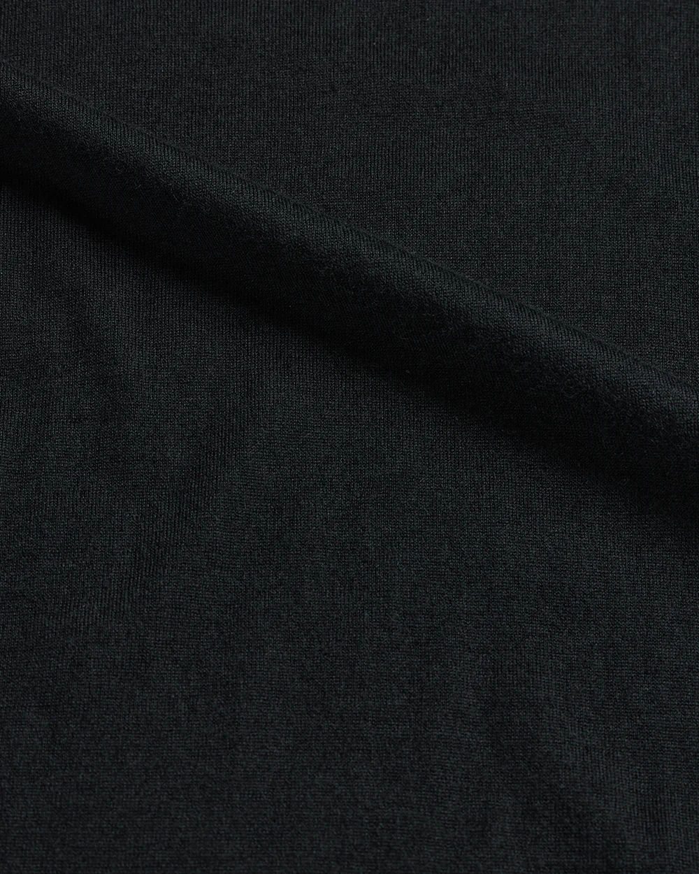 Cashmere Silk Superfine Crew Neck - Black - Image 8