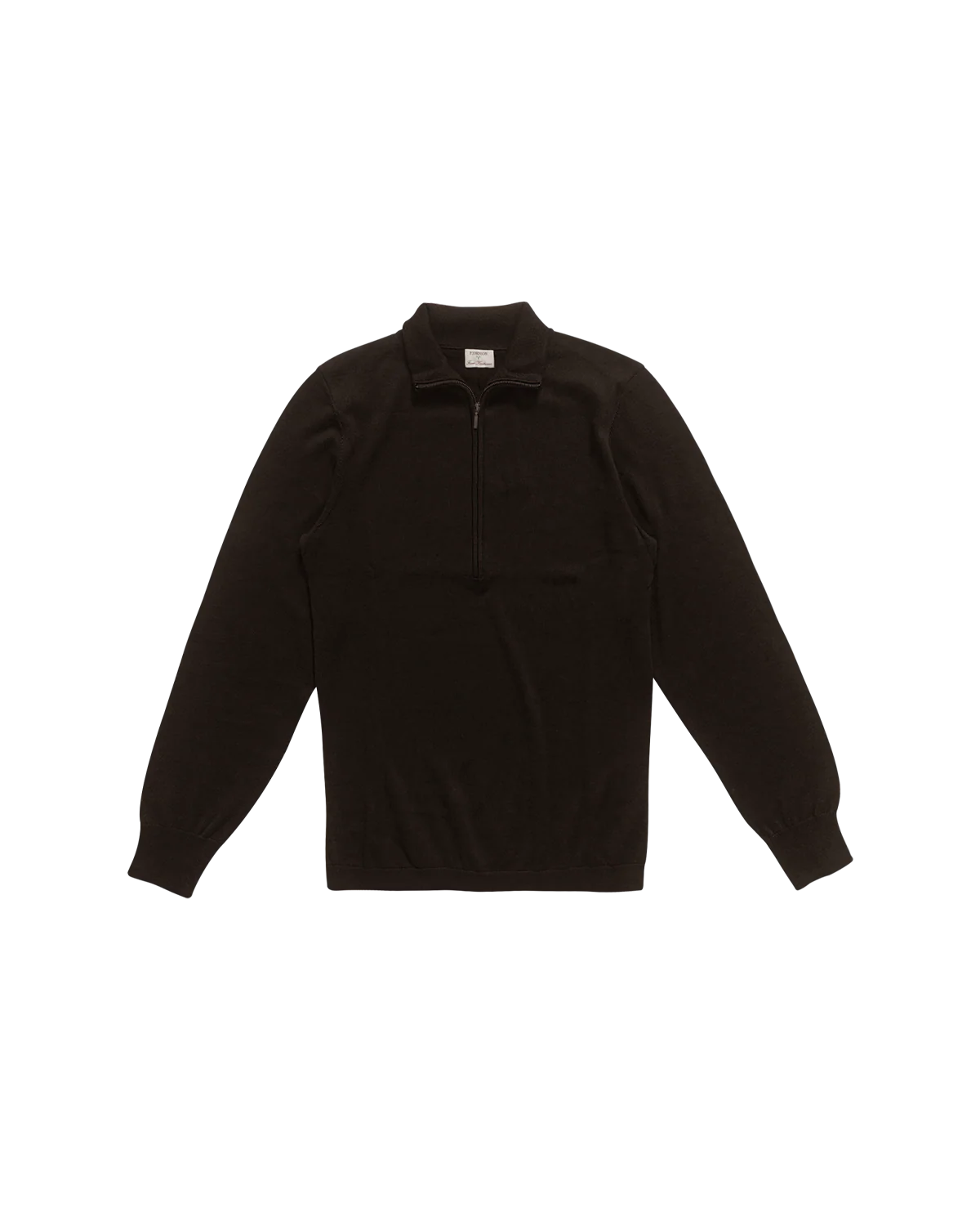 Cass Merino Quarter Zip - Espresso - Image 2