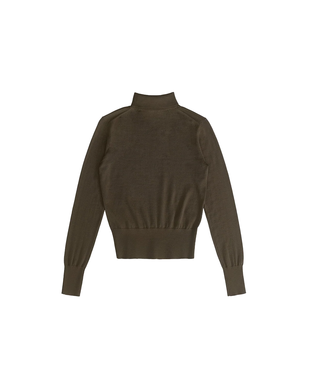 Cass Merino Roll Neck - Moss - Image 3