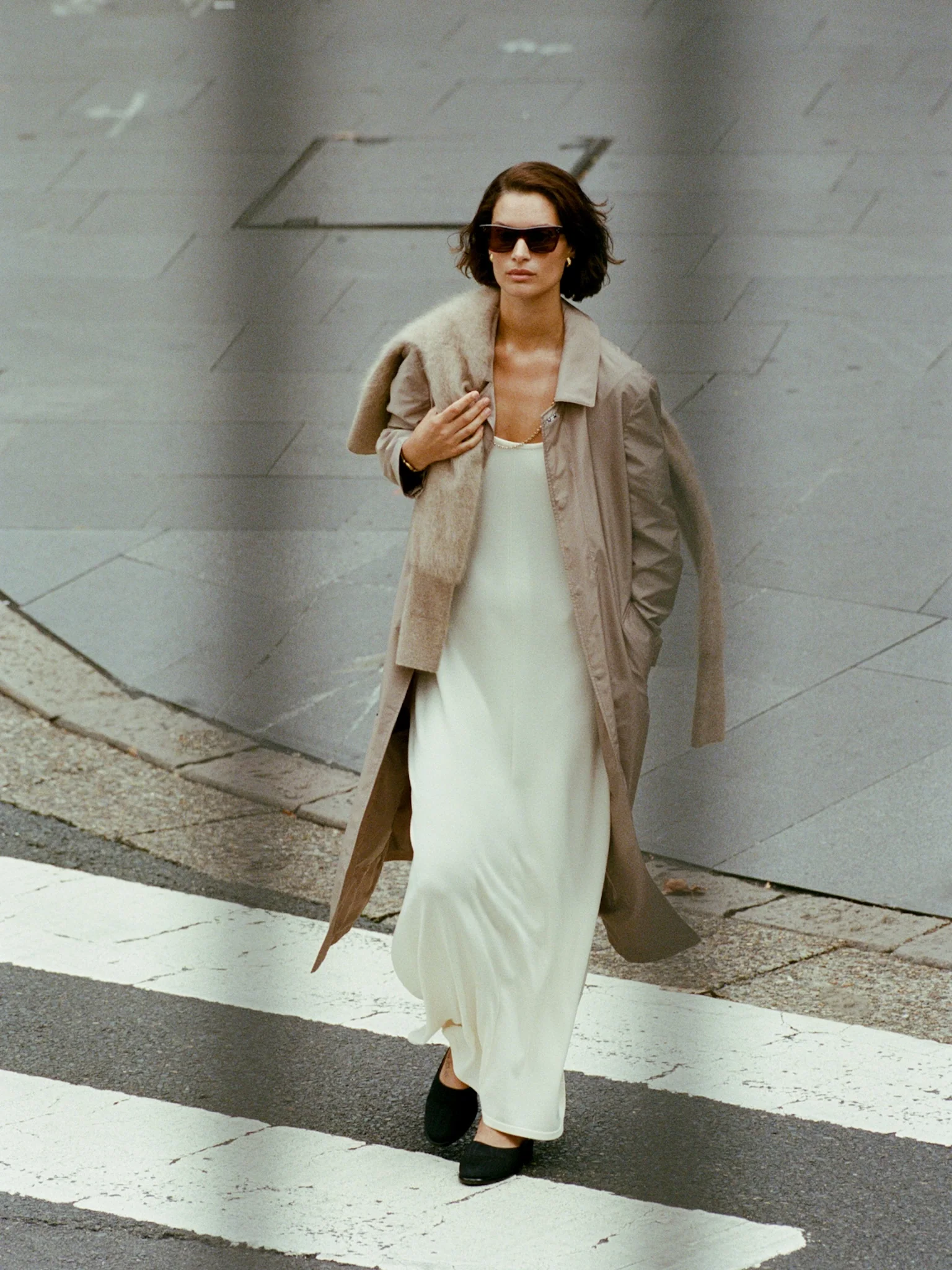 Femme Rain Mac - Champagne - Image 4