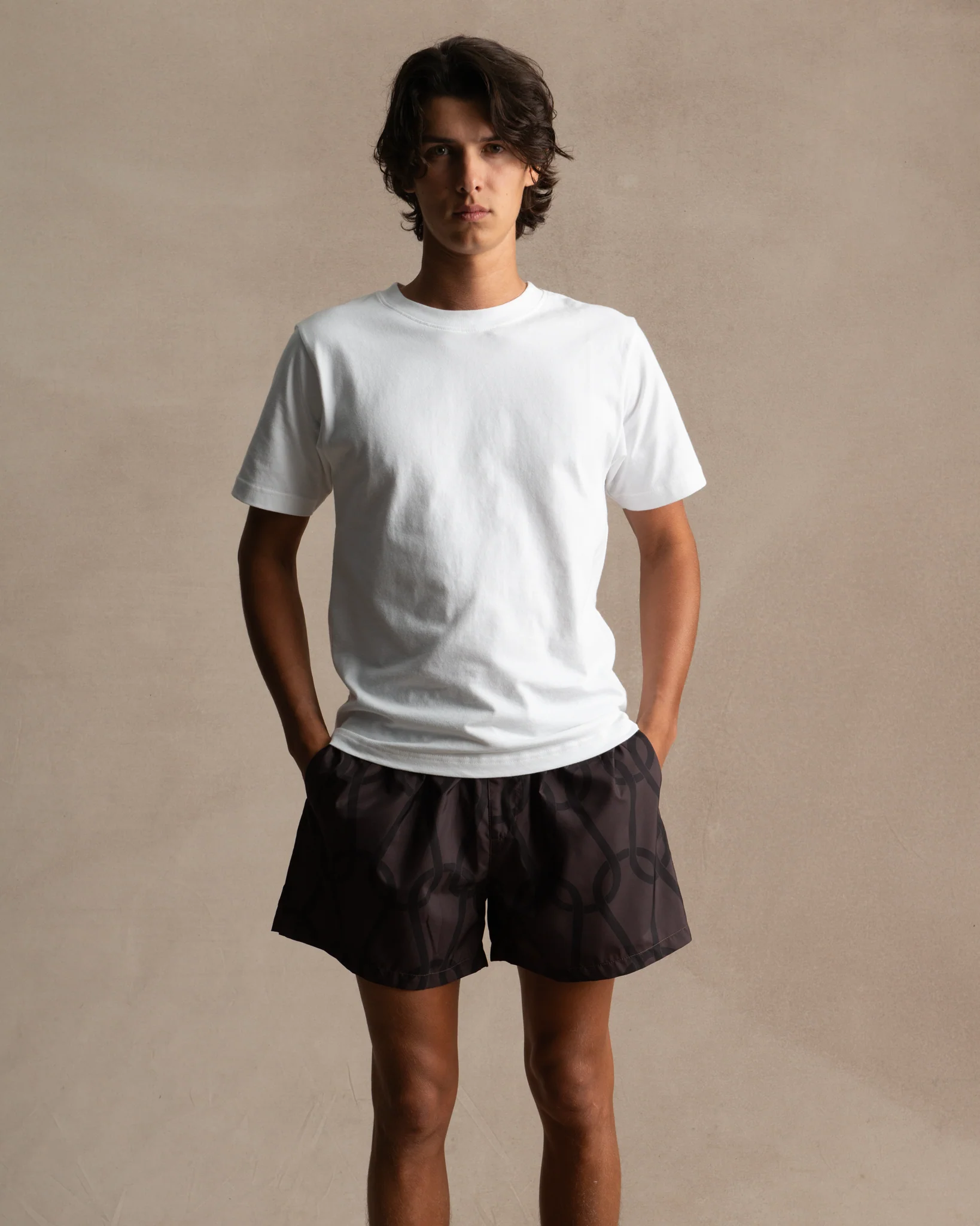 Chainmail Swim Short - Chocolate - Image 3