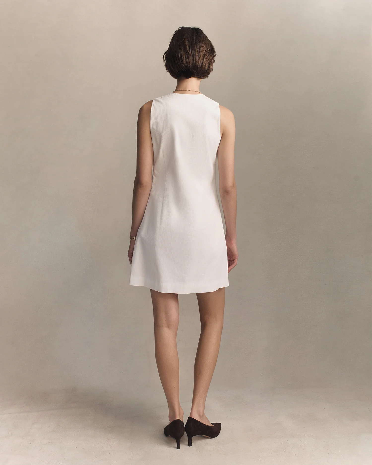 Christy Dress - White Rib - Image 5
