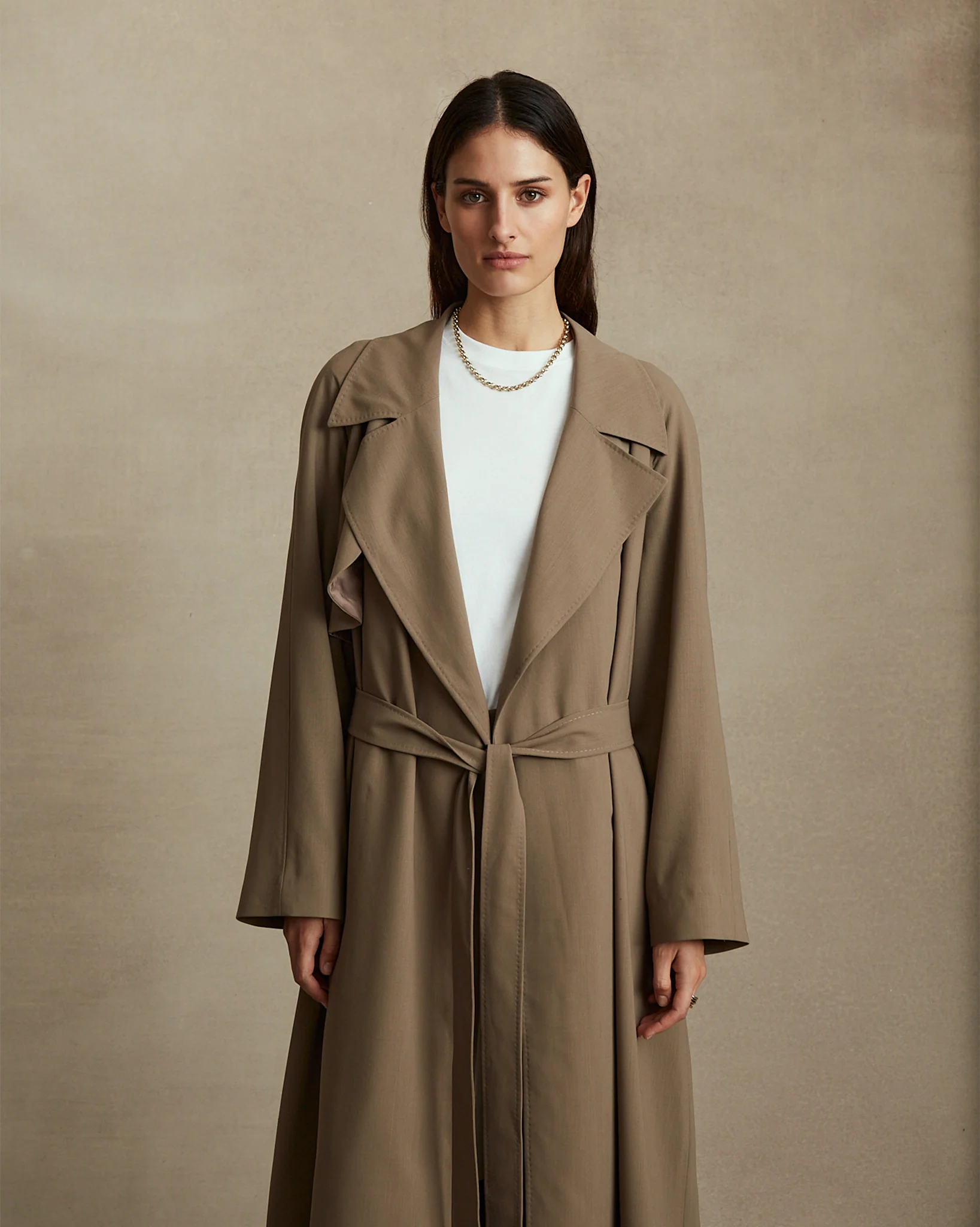 Clara Trench Coat - Taupe - Image 4