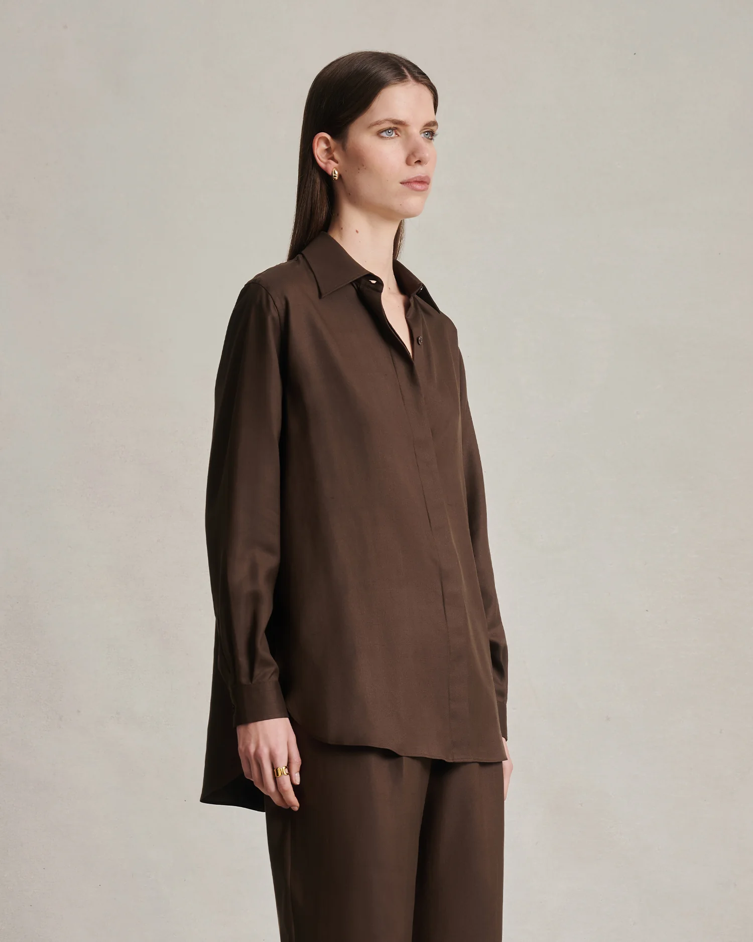 Classic Shirt - Chocolate Dupioni - Image 4