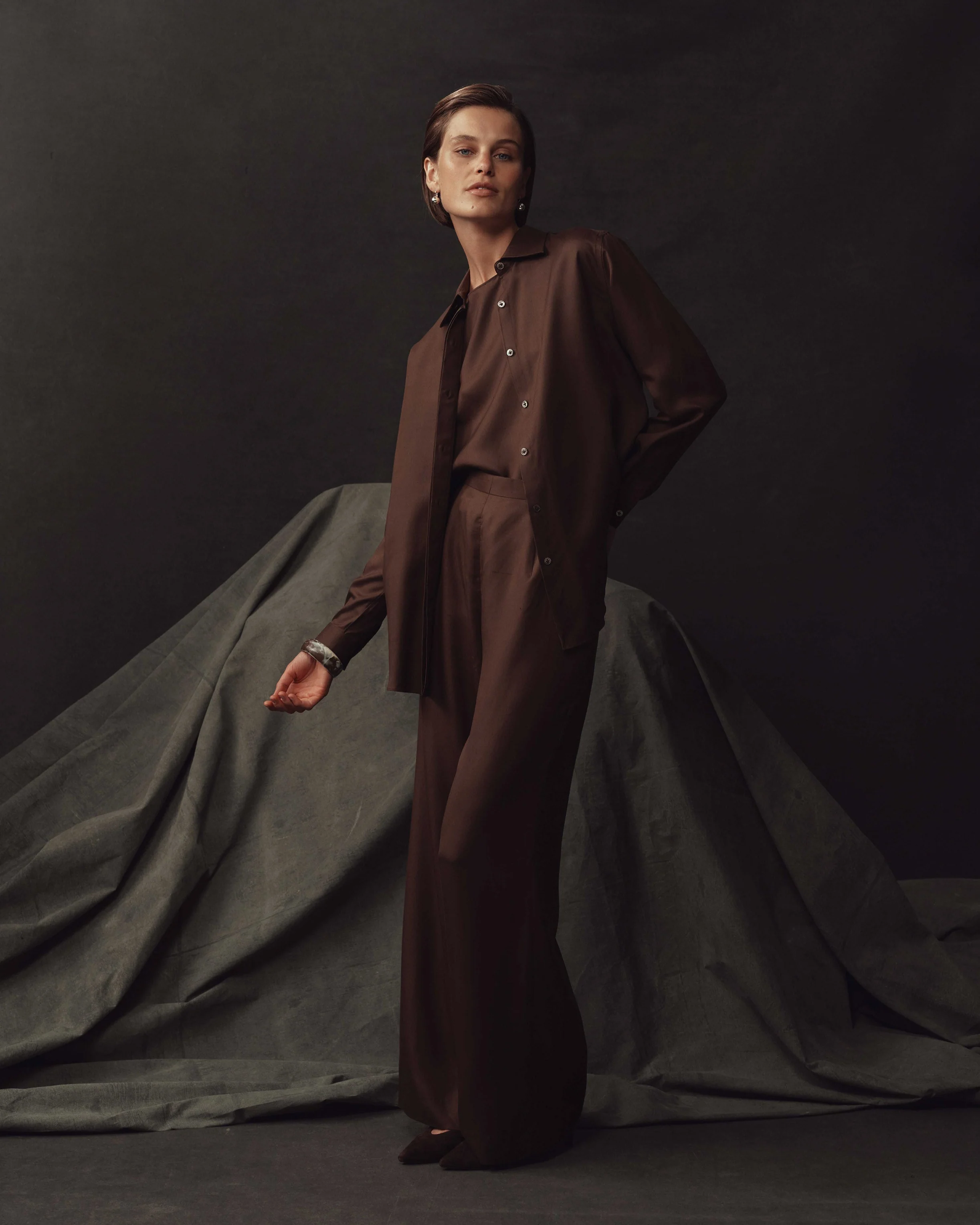 Classic Shirt - Chocolate Dupioni - Image 6