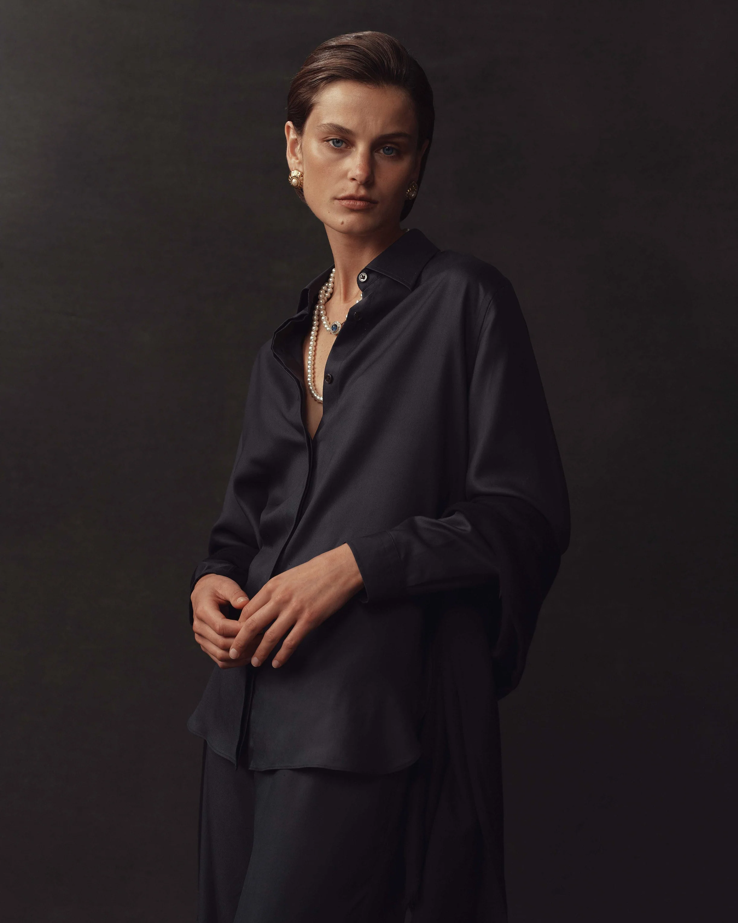 Classic Shirt - Navy Dupioni - Image 6