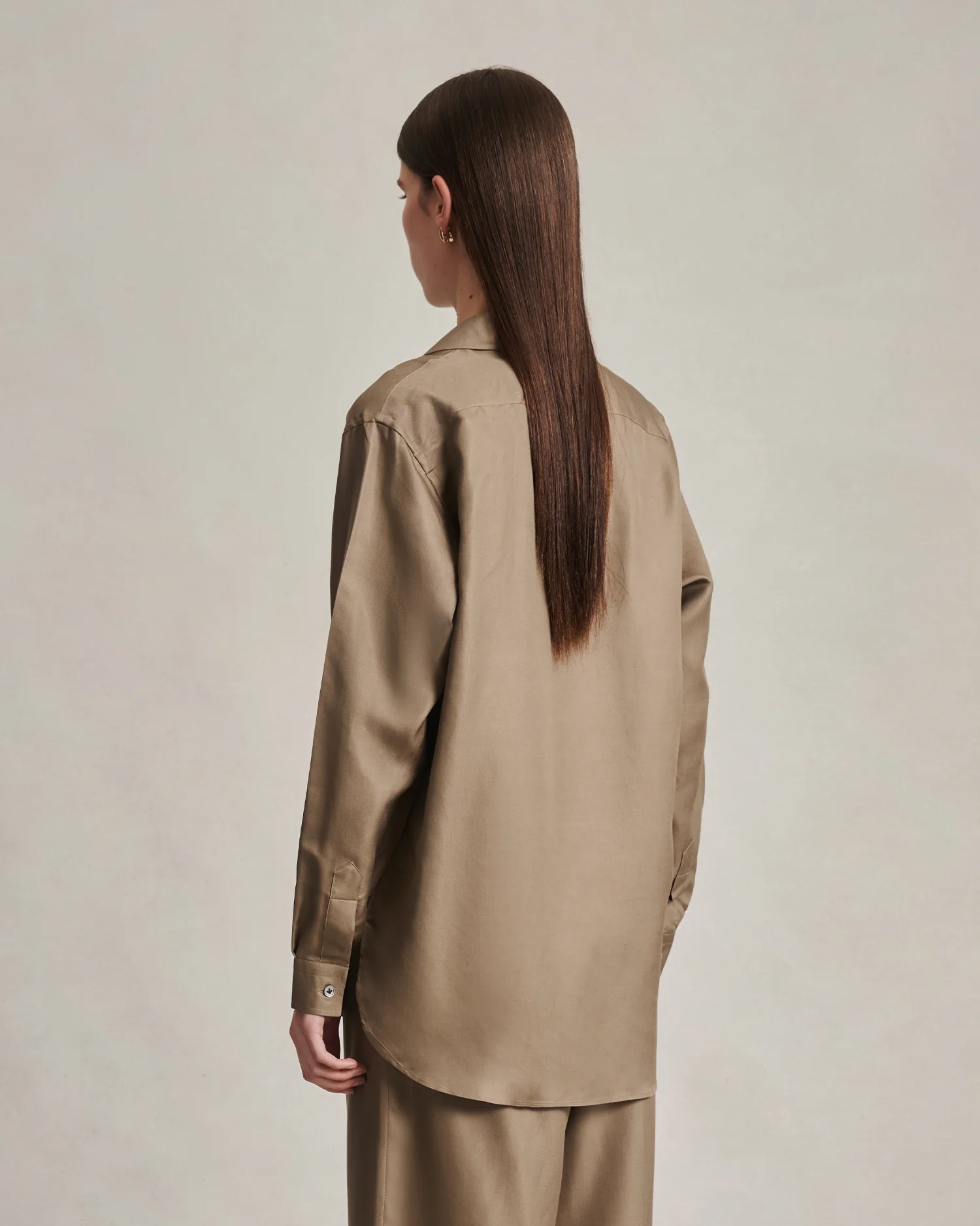 Classic Shirt - Taupe Dupioni - Image 5