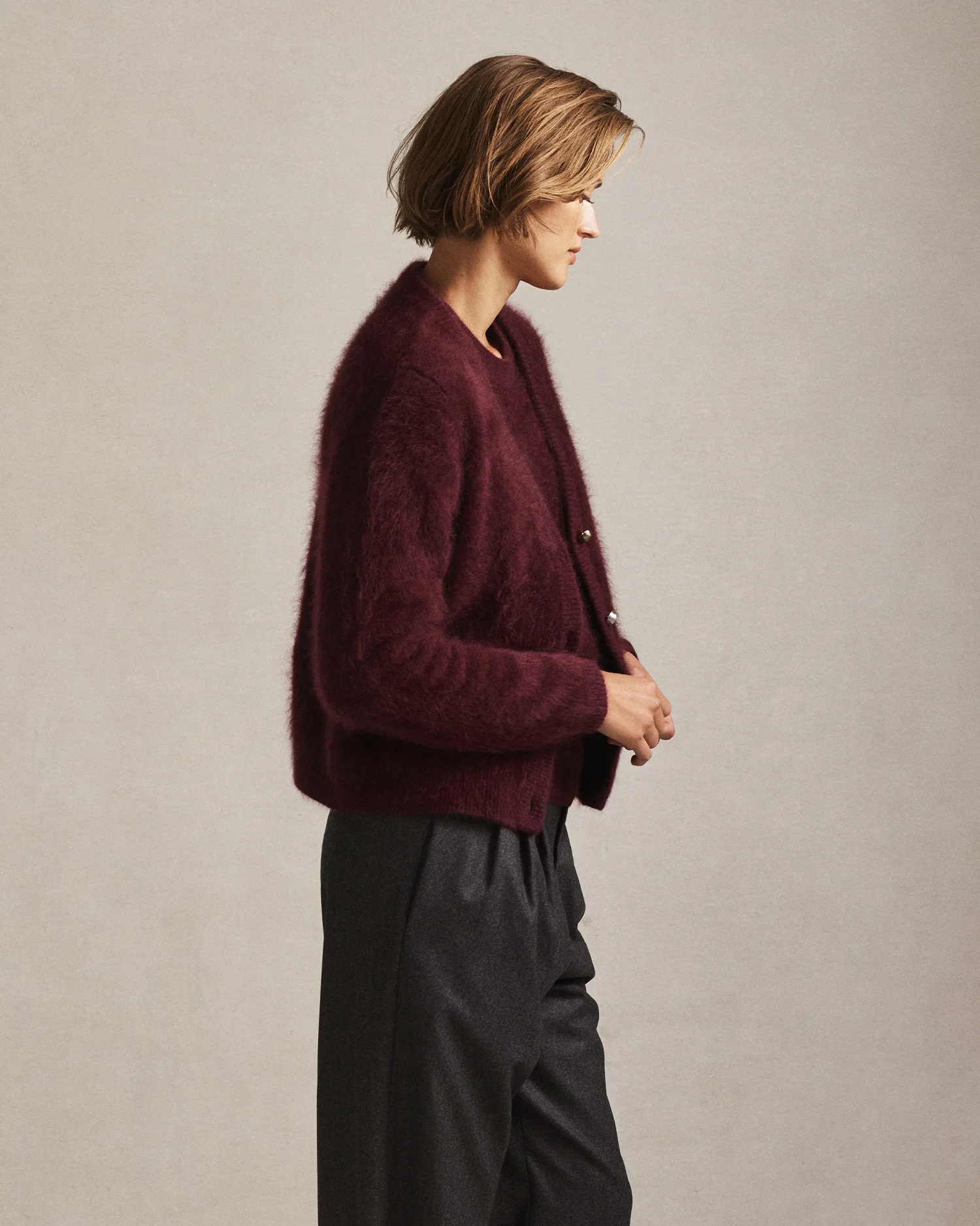 Claudia Cardigan - Bordeaux - Image 3