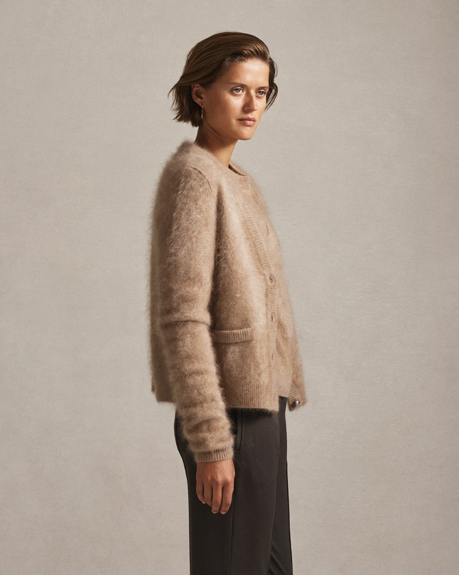 Claudia Cardigan - Taupe - Image 5