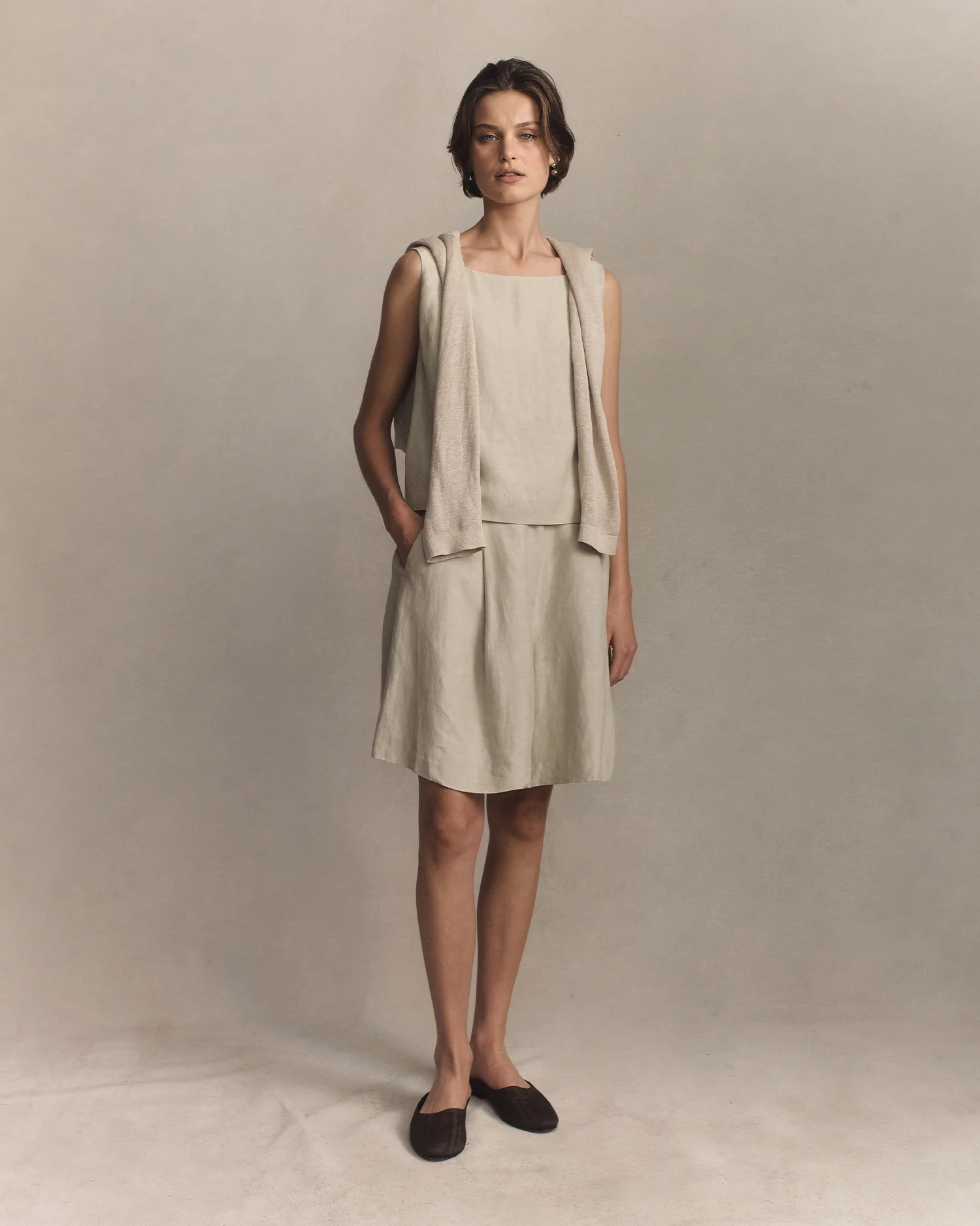 Colette Tunic - Greige - Image 2