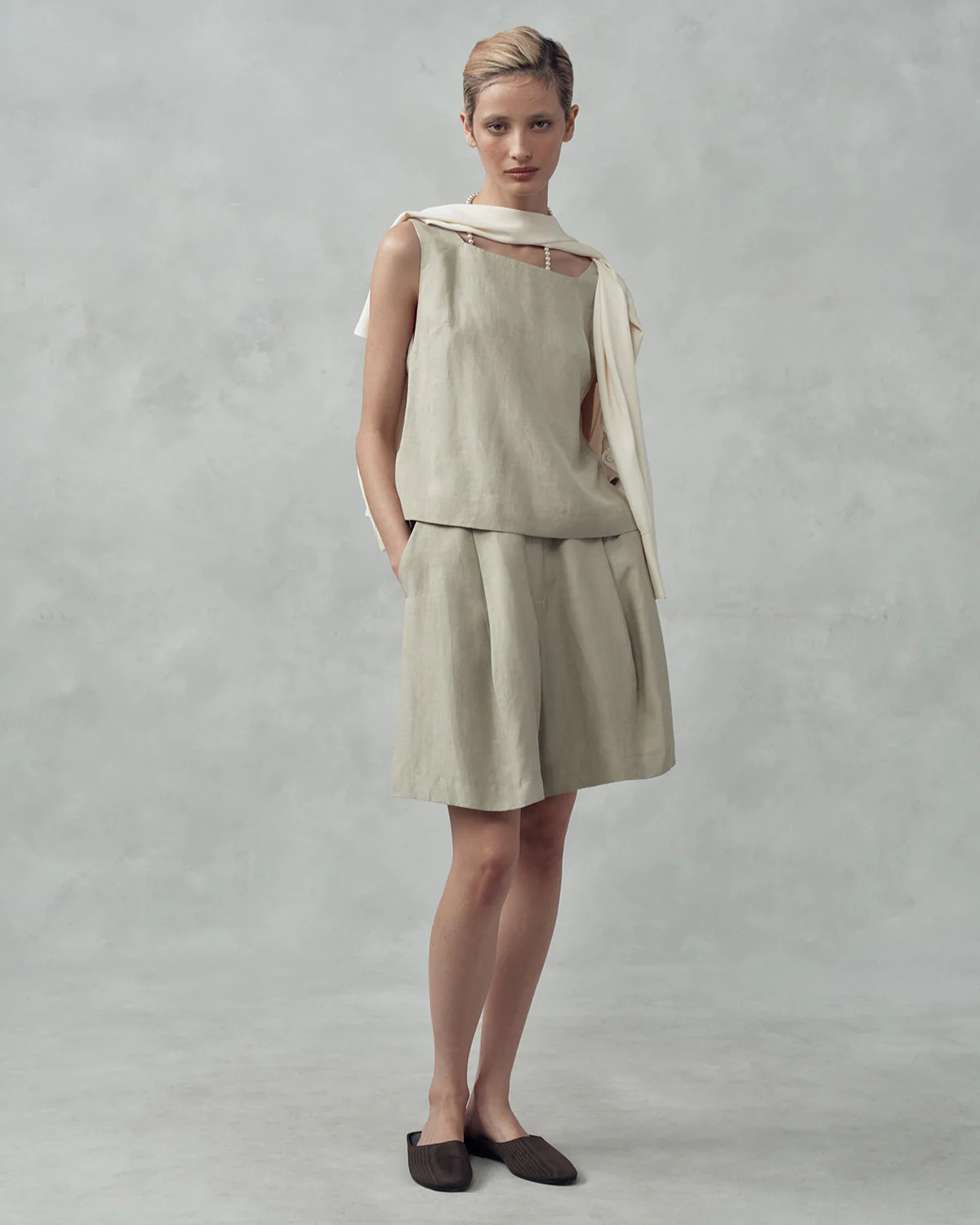 Colette Tunic - Greige - Image 5